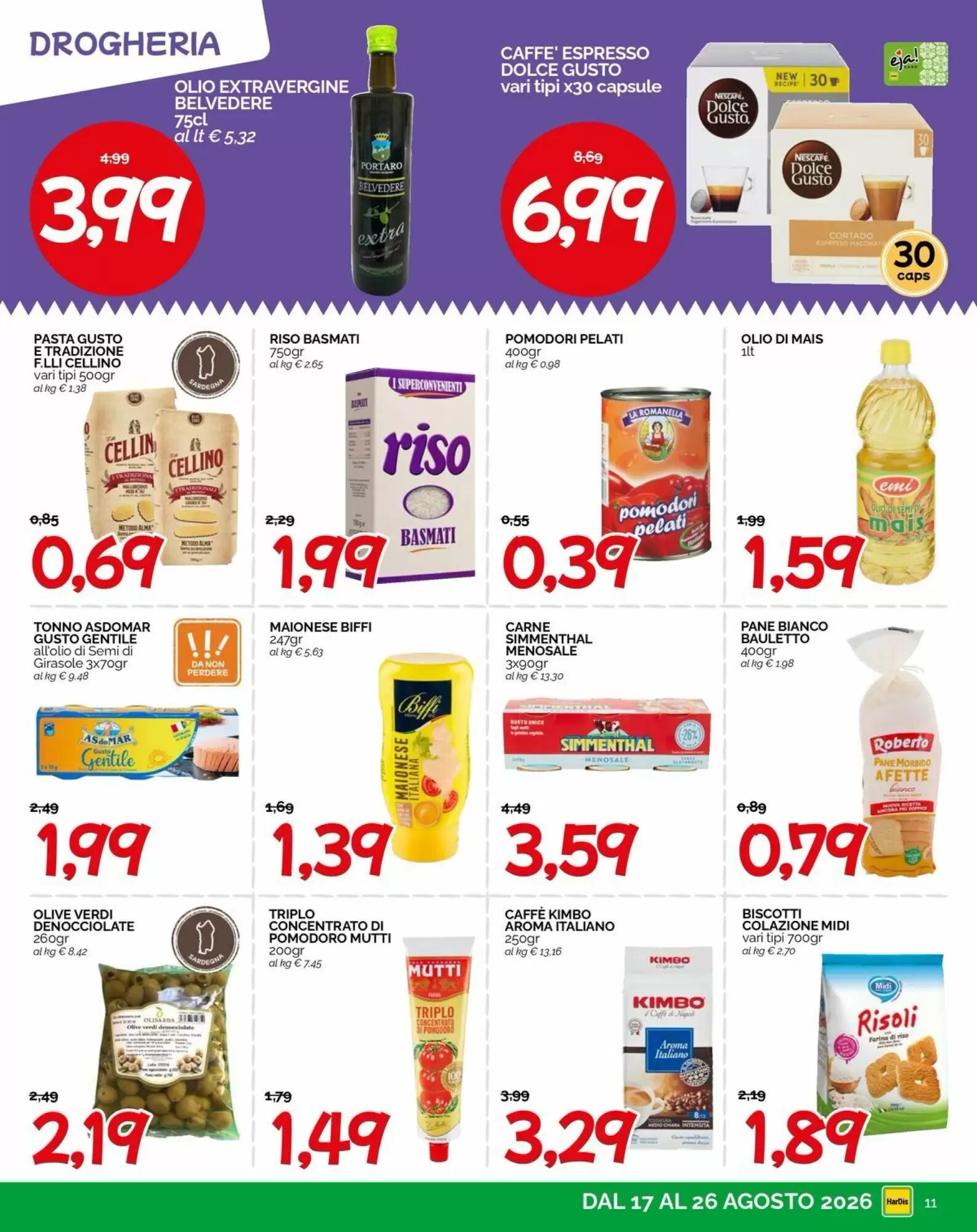 Volantino promozionale Hardis  valide dal 17/08/2026 - Pagina 11.