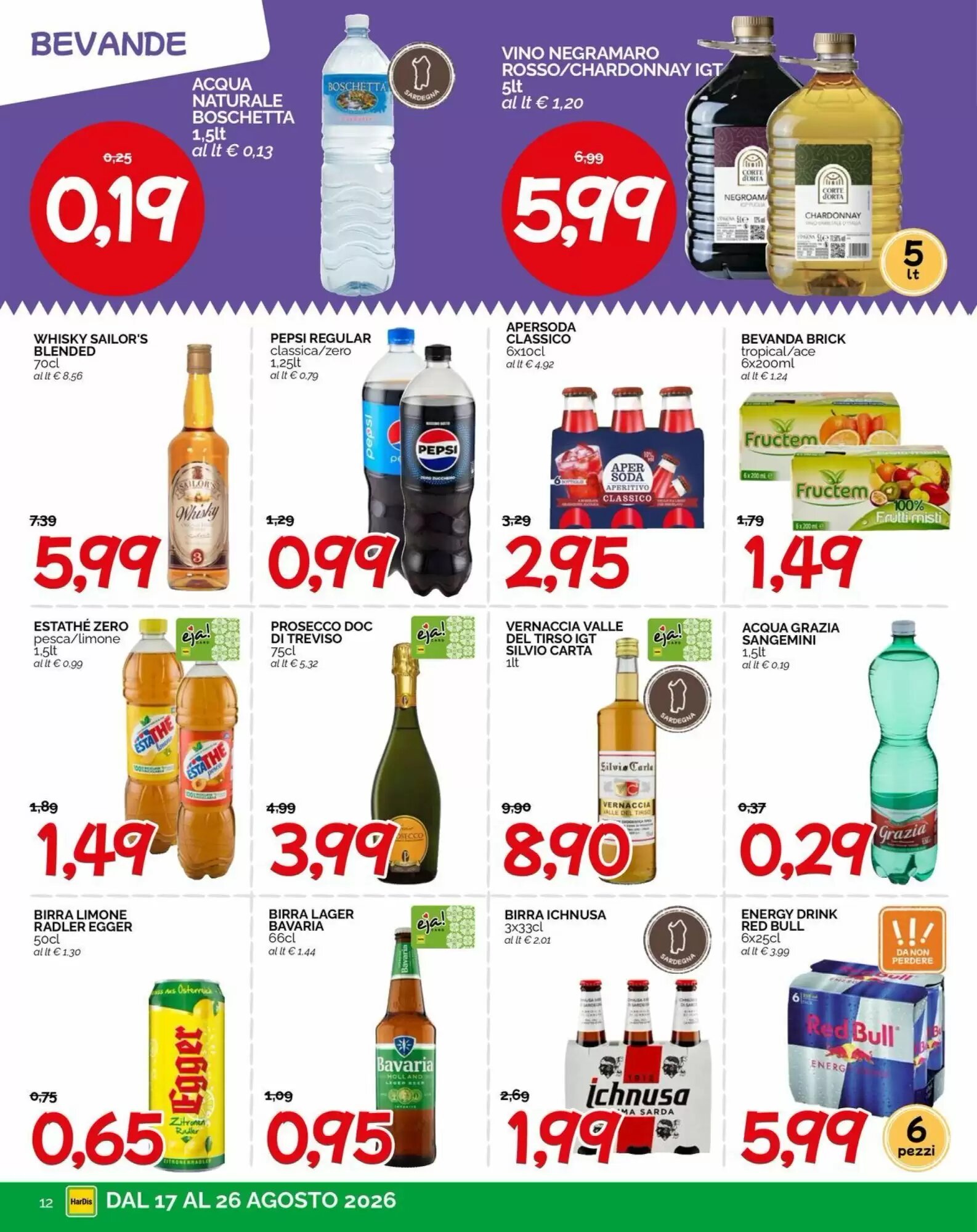 Volantino promozionale Hardis  valide dal 17/08/2026 - Pagina 12.