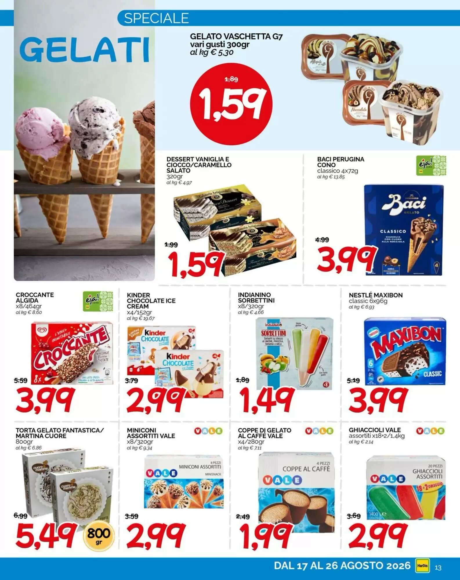 Volantino promozionale Hardis  valide dal 17/08/2026 - Pagina 13.