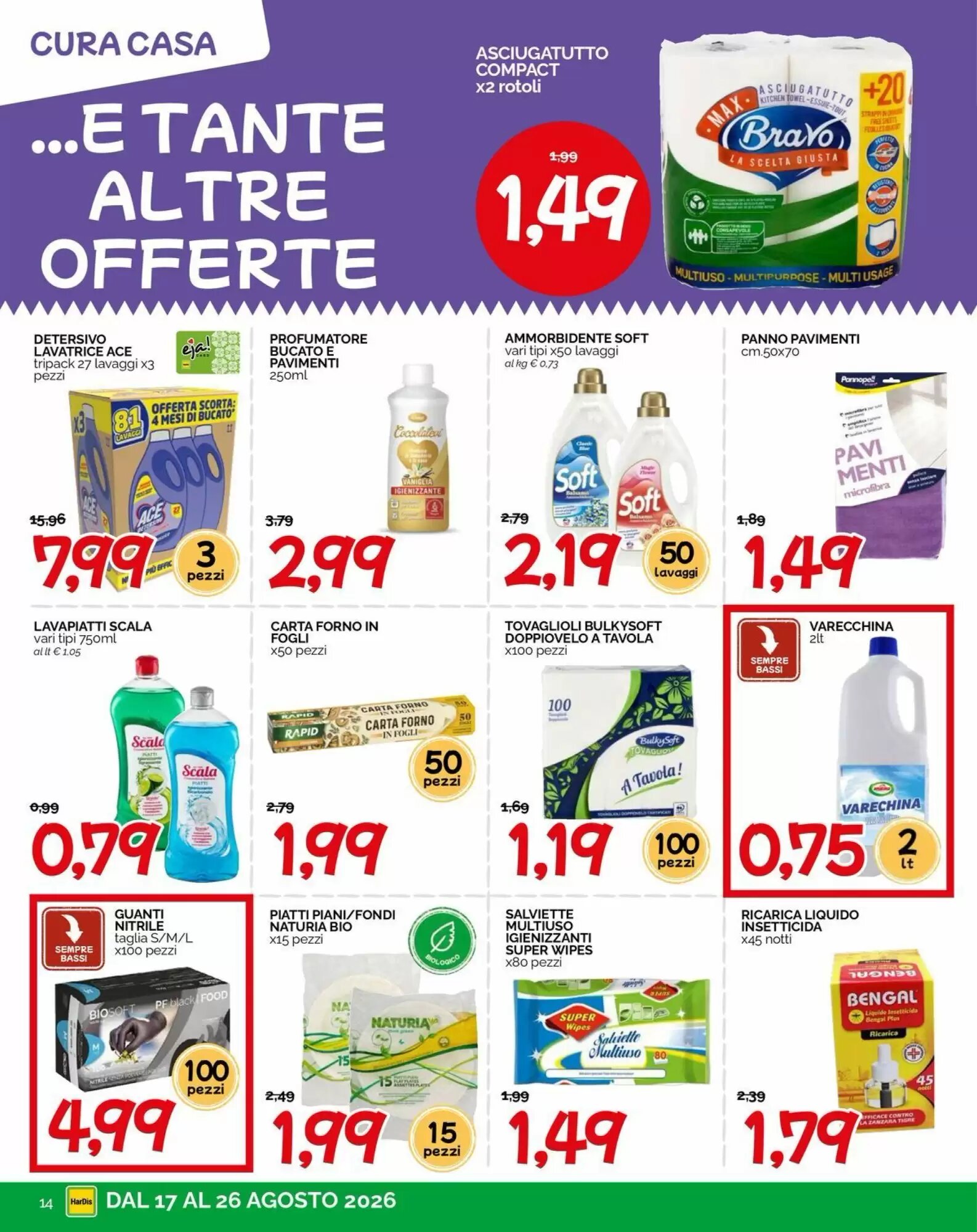 Volantino promozionale Hardis  valide dal 17/08/2026 - Pagina 14.