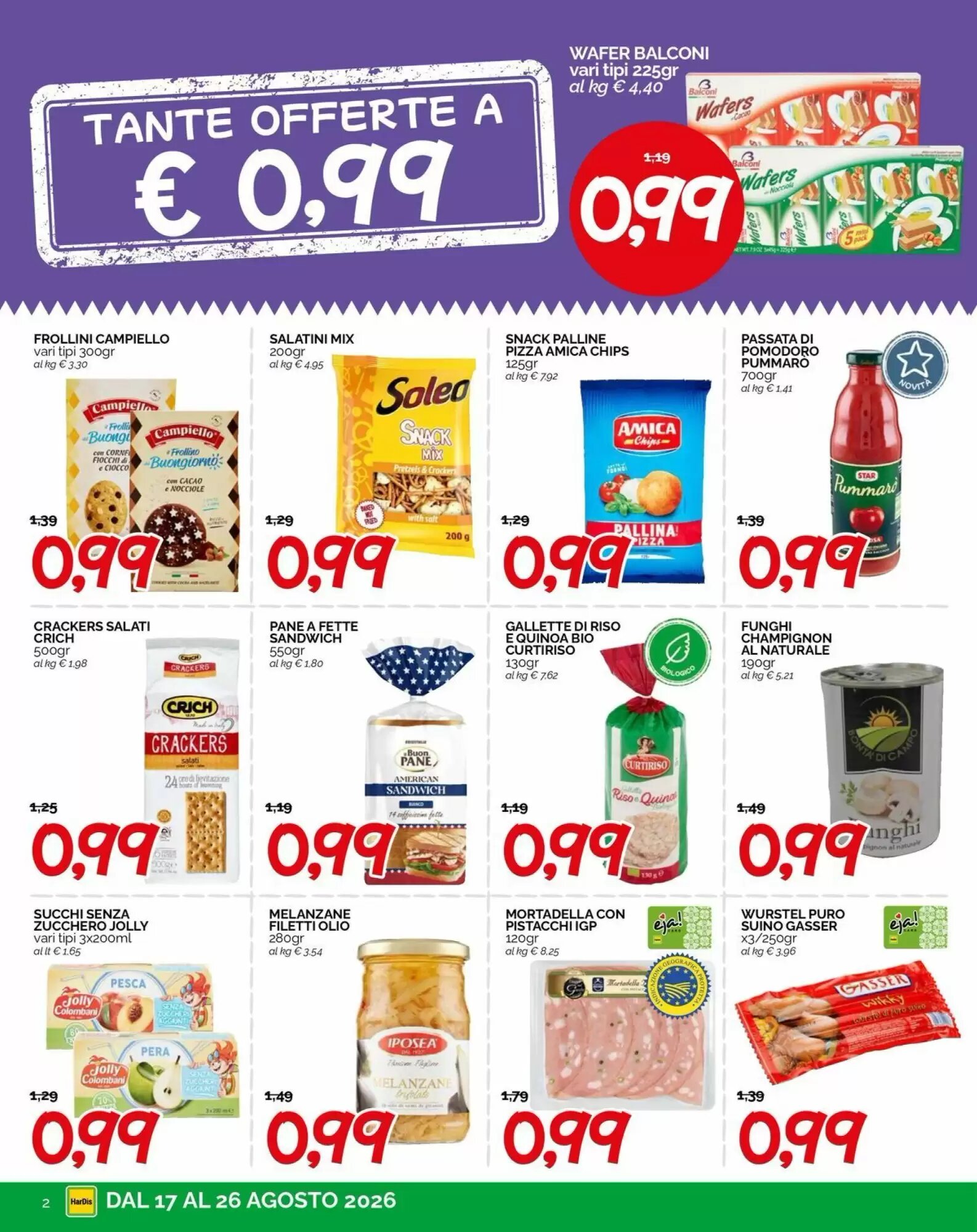 Volantino promozionale Hardis  valide dal 17/08/2026 - Pagina 2.