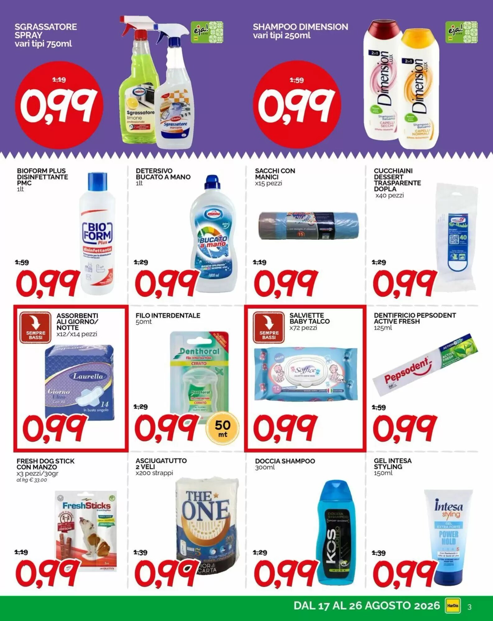 Volantino promozionale Hardis  valide dal 17/08/2026 - Pagina 3.