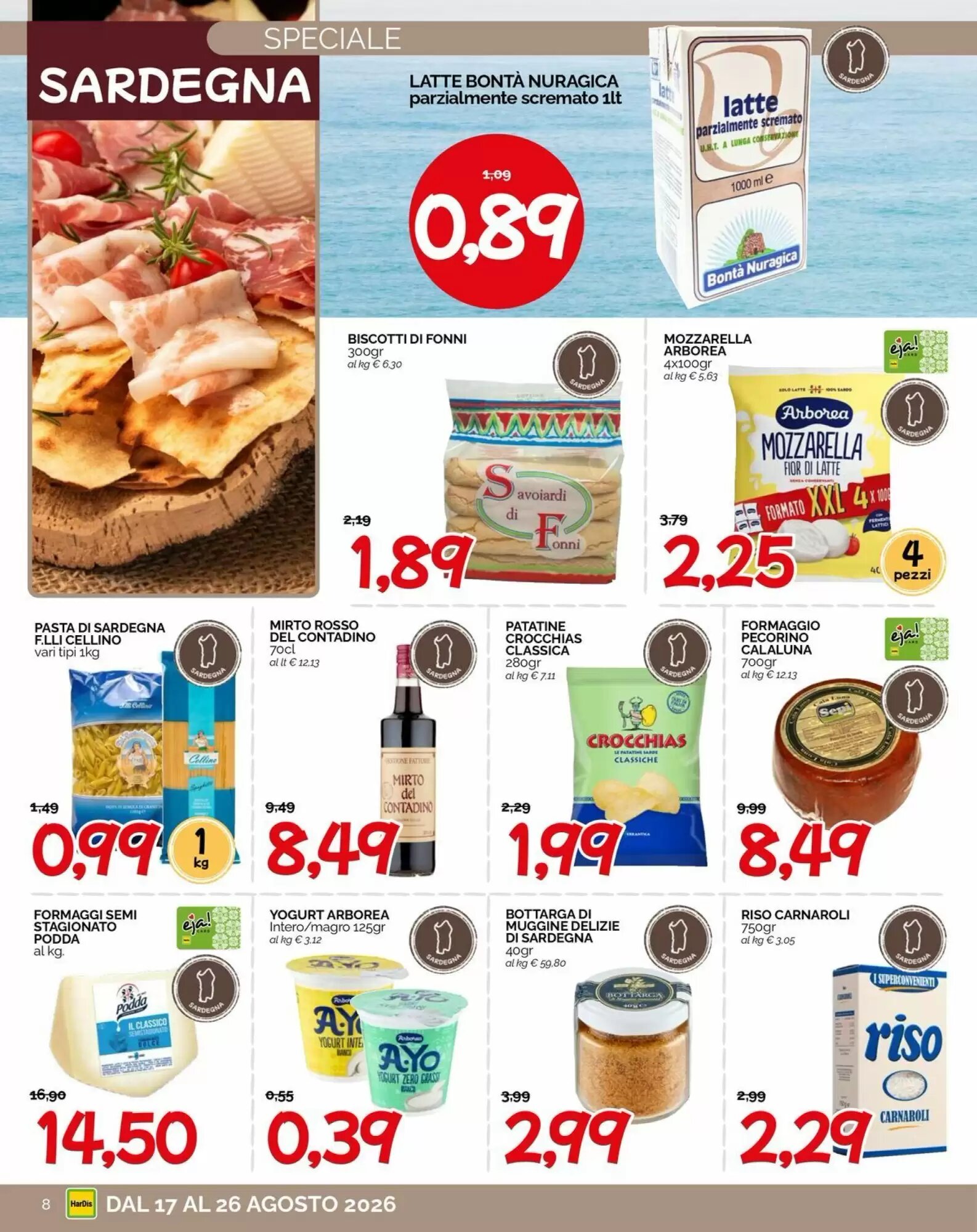 Volantino promozionale Hardis  valide dal 17/08/2026 - Pagina 8.