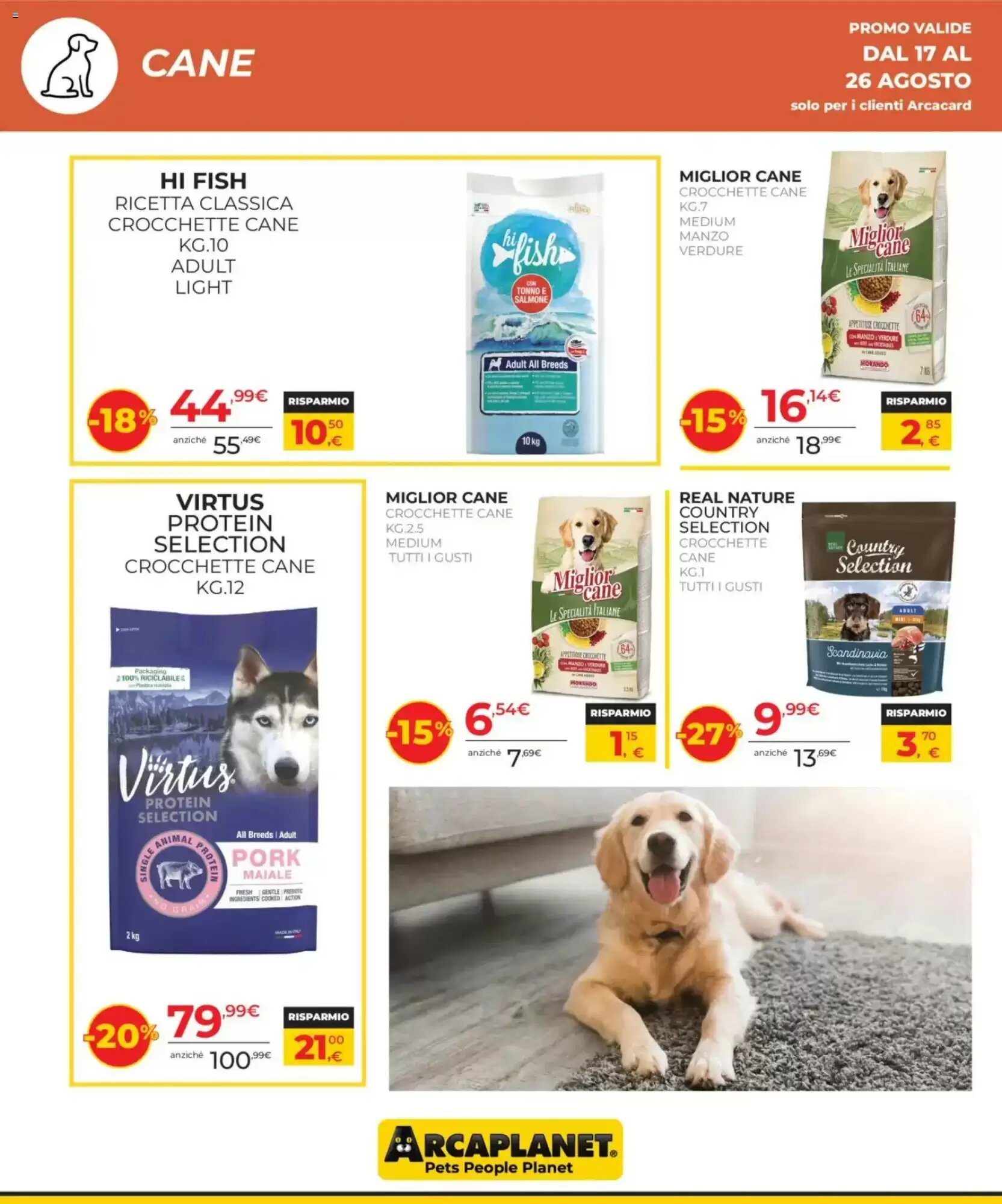 Volantino promozionale Arcaplanet  valide dal 17/08/2026 - Pagina 8.