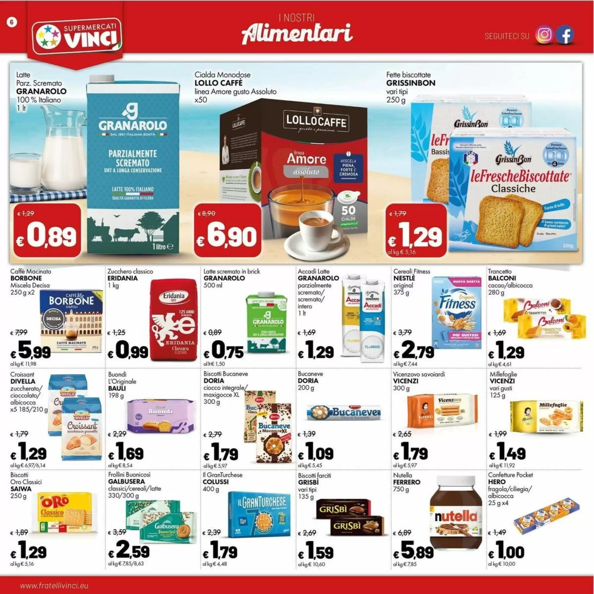 Volantino promozionale Supermercati Vinci  valide dal 17/08/2026 - Pagina 6.