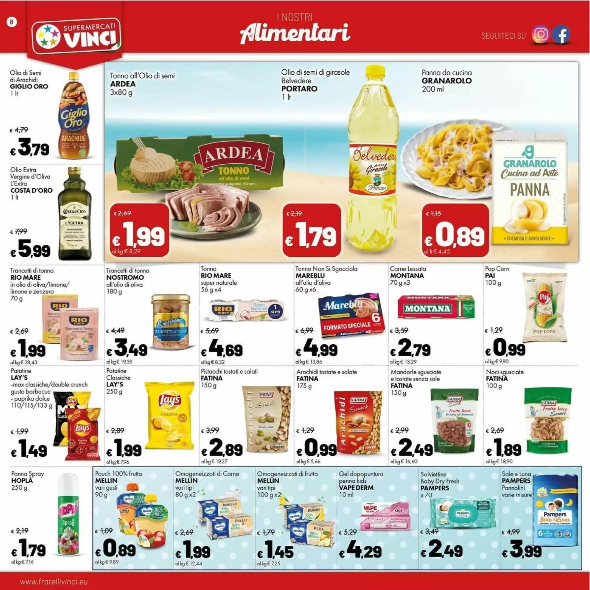 Volantino promozionale Supermercati Vinci  valide dal 17/08/2026 - Pagina 8.