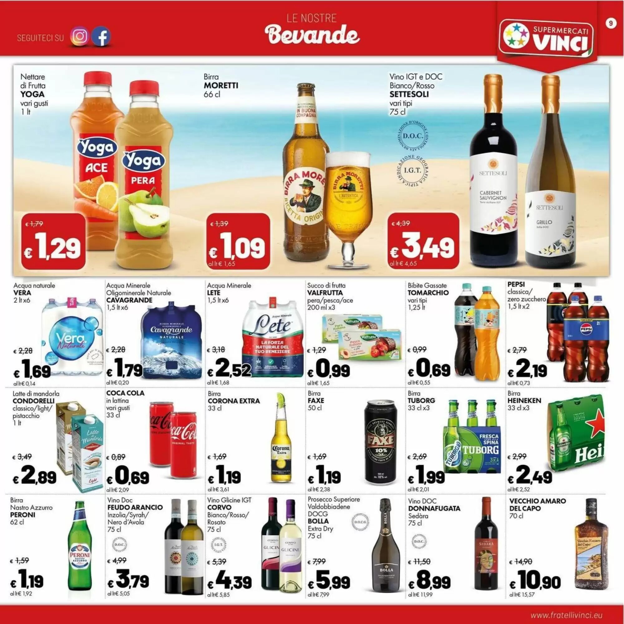 Volantino promozionale Supermercati Vinci  valide dal 17/08/2026 - Pagina 9.