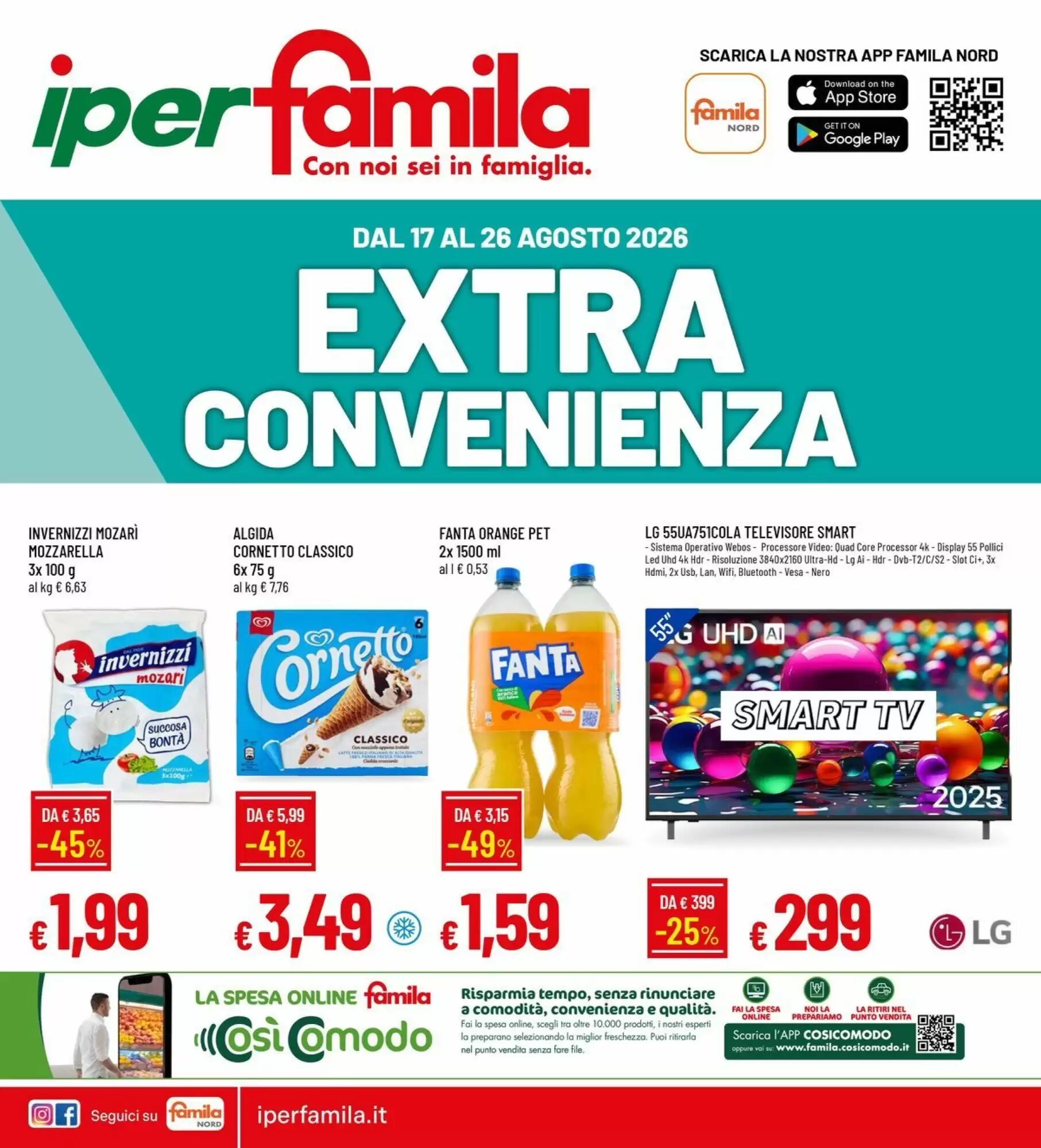 Volantino promozionale IperFamila valide dal 17/08/2026 - Pagina 1.