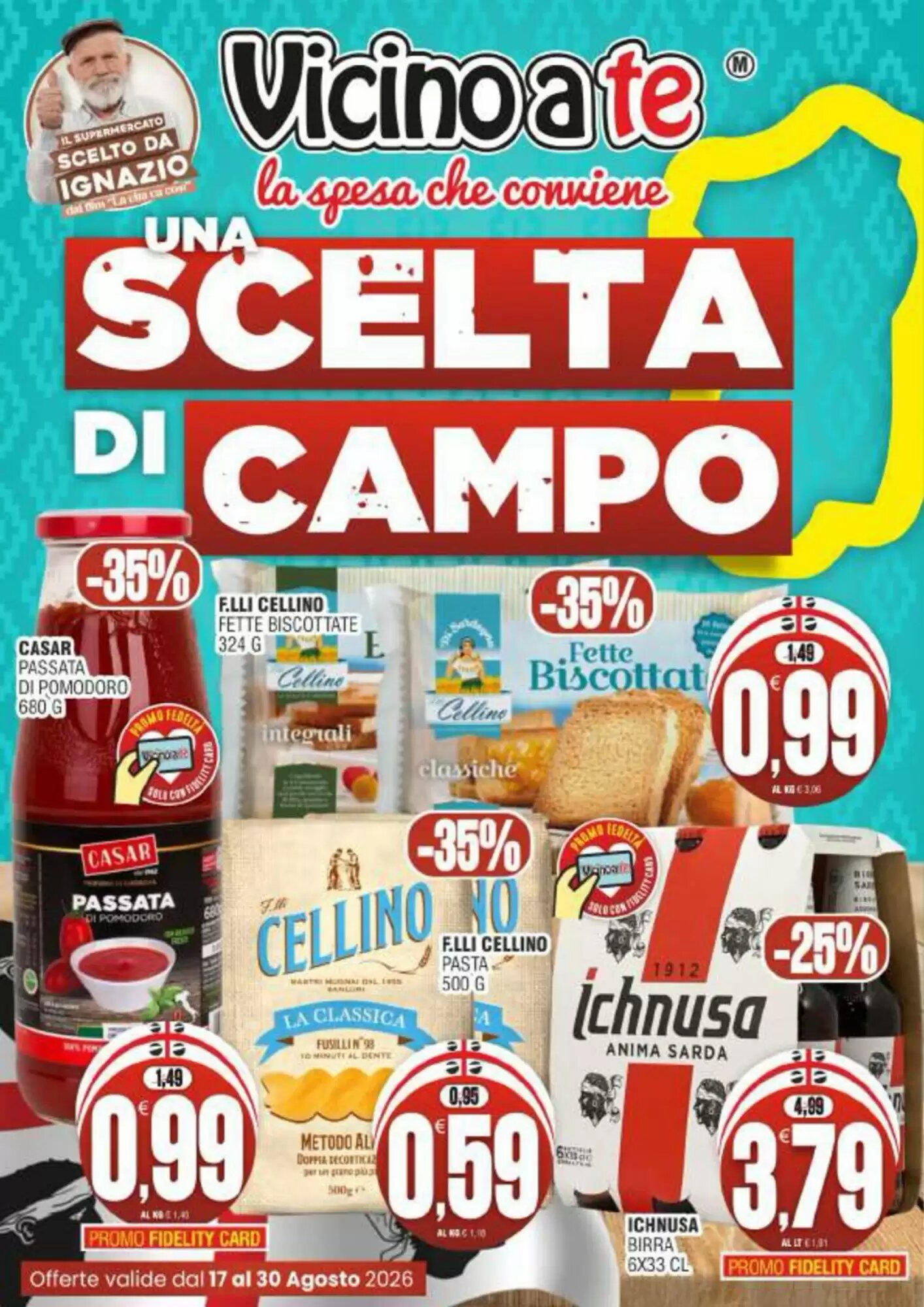 Volantino promozionale Vicino a te supermercati valide dal 17/08/2026 - Pagina 1.
