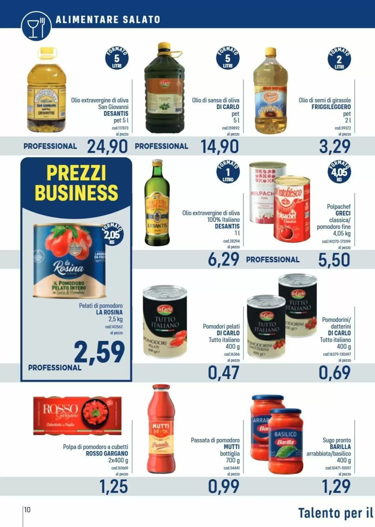 Volantino promozionale Talento Professional Store  valide dal 17/08/2026 - Pagina 10.