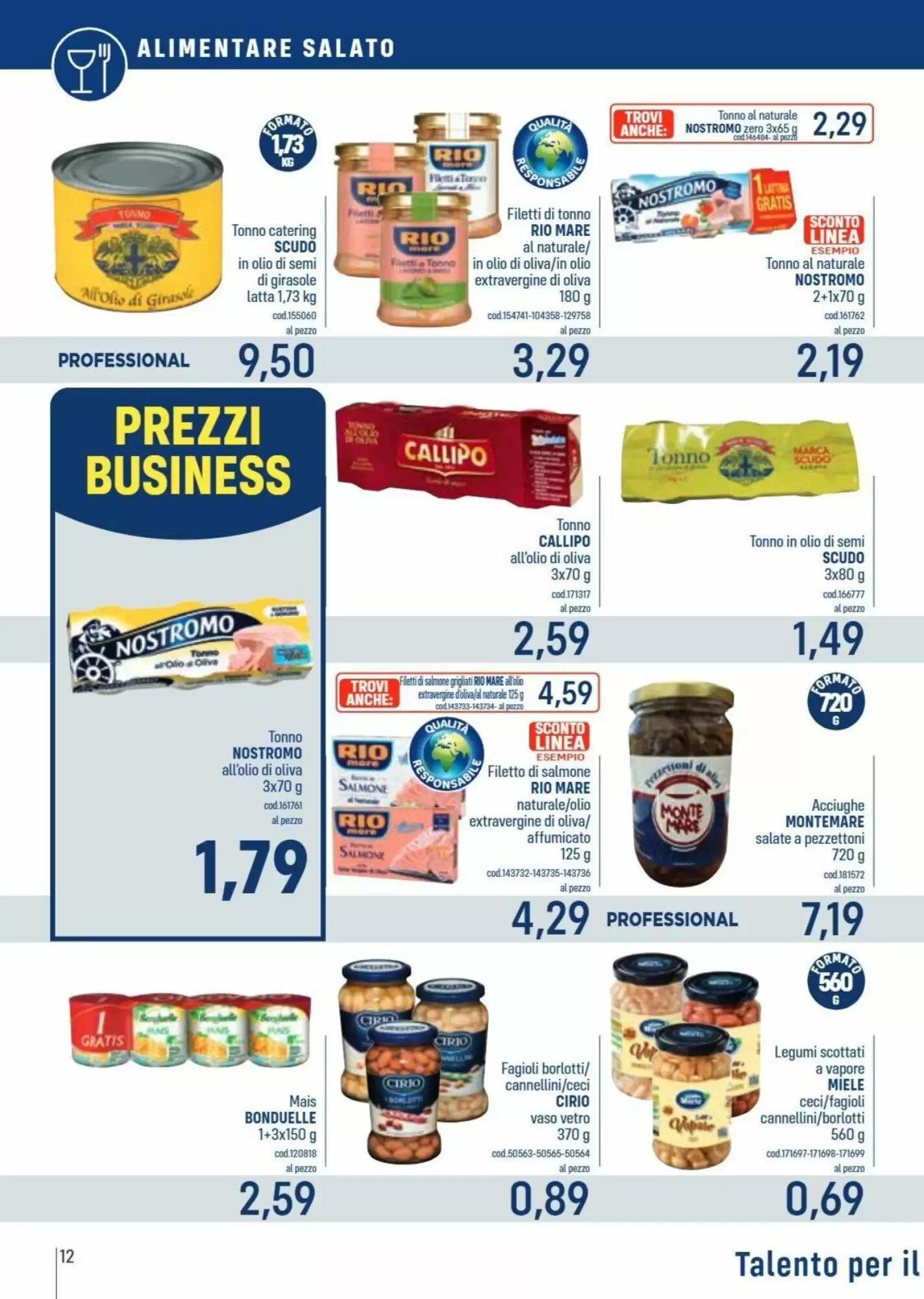Volantino promozionale Talento Professional Store  valide dal 17/08/2026 - Pagina 12.