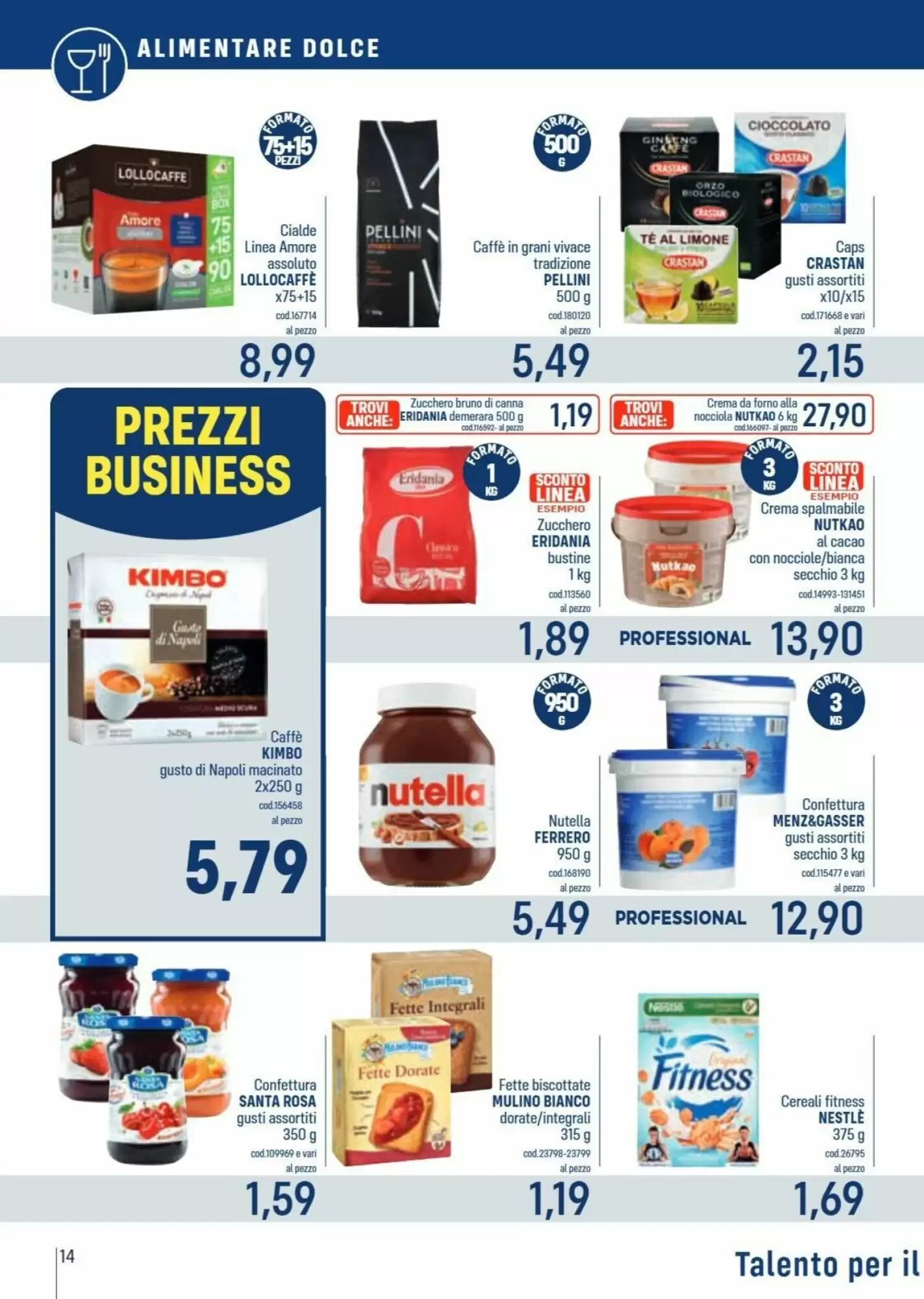 Volantino promozionale Talento Professional Store  valide dal 17/08/2026 - Pagina 14.