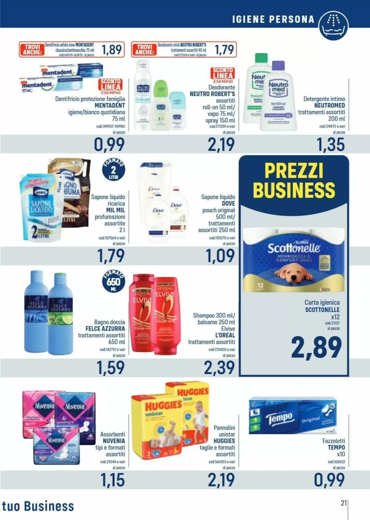 Volantino promozionale Talento Professional Store  valide dal 17/08/2026 - Pagina 21.