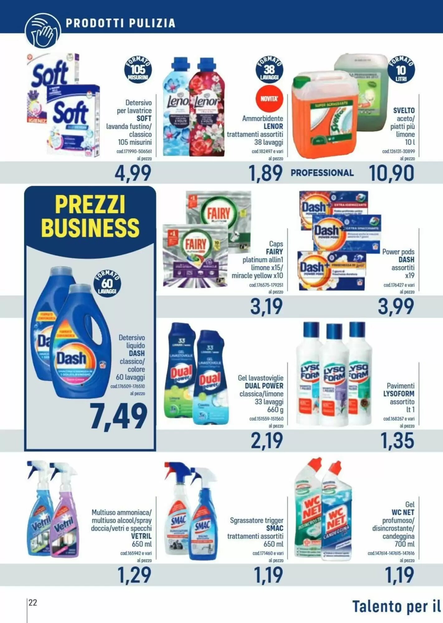 Volantino promozionale Talento Professional Store  valide dal 17/08/2026 - Pagina 22.