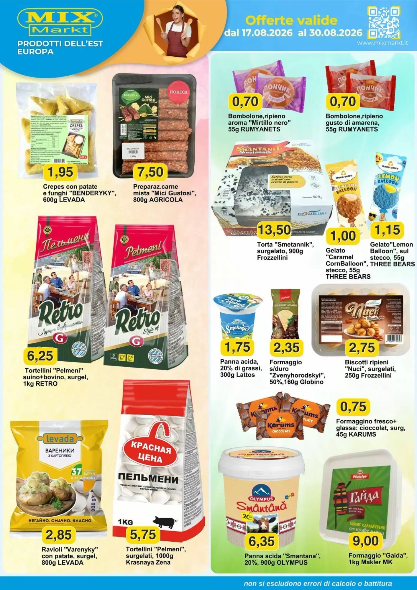 Volantino promozionale Mix Markt  valide dal 17/08/2026 - Pagina 1.