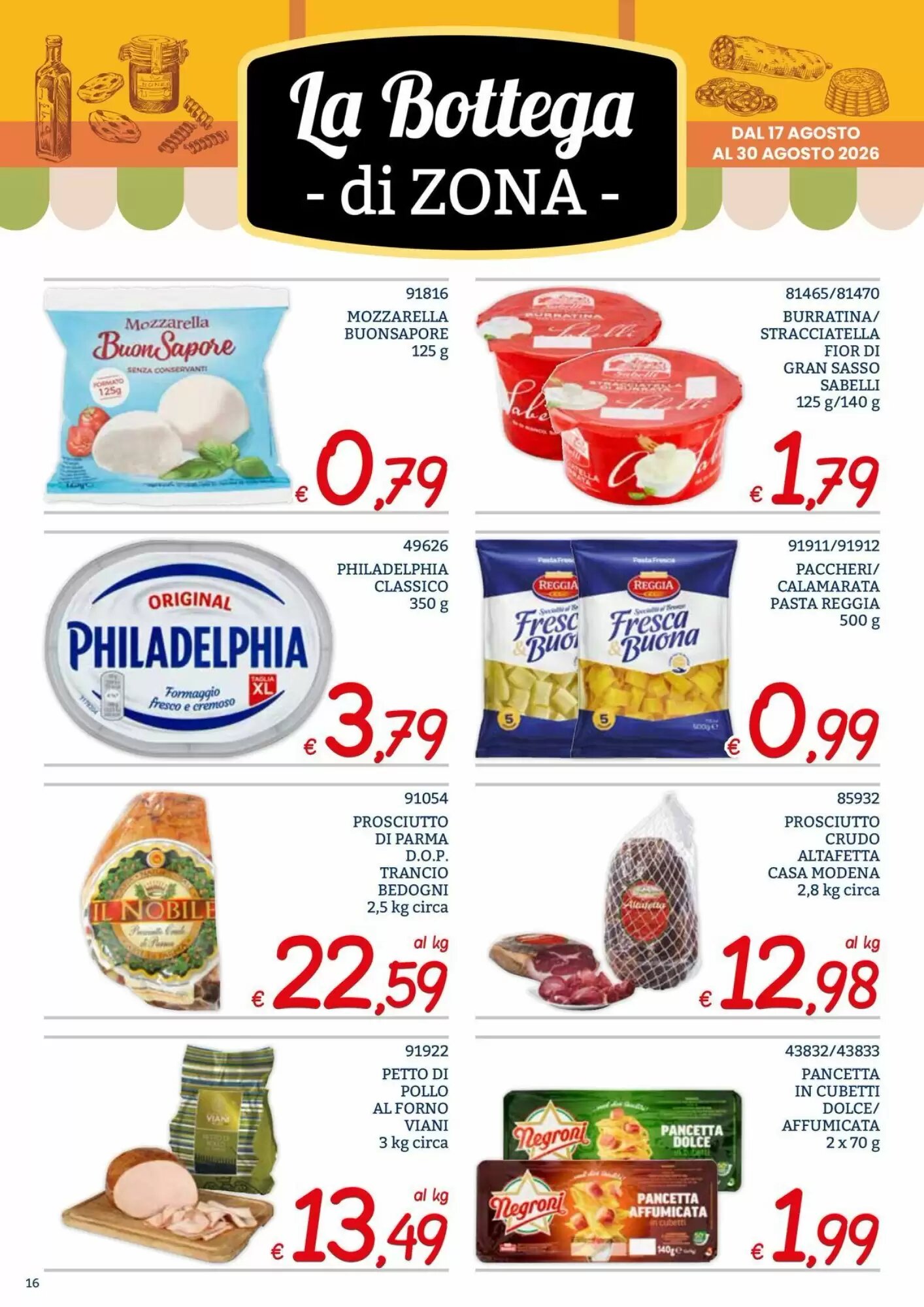 Volantino promozionale Zona  valide dal 17/08/2026 - Pagina 16.