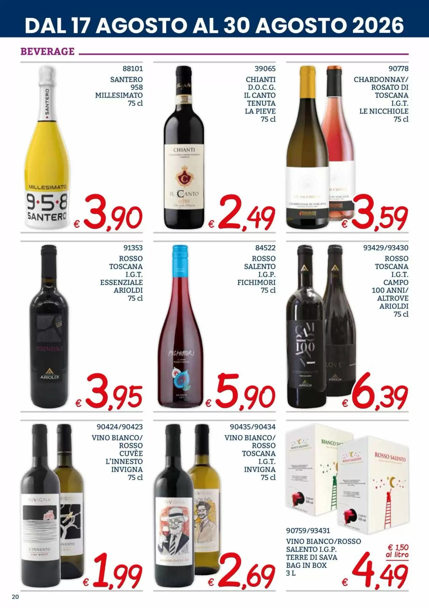 Volantino promozionale Zona  valide dal 17/08/2026 - Pagina 20.