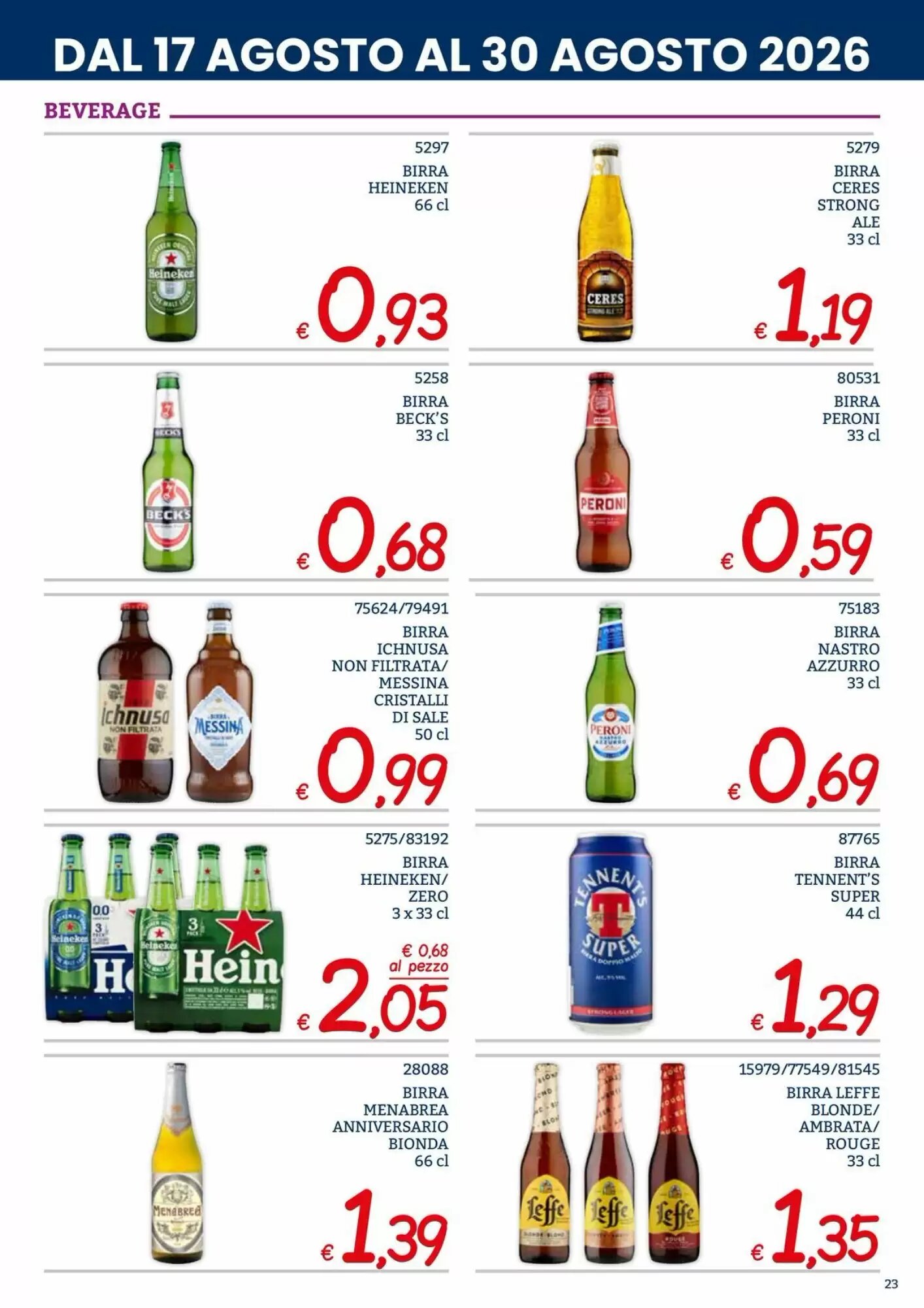 Volantino promozionale Zona  valide dal 17/08/2026 - Pagina 23.