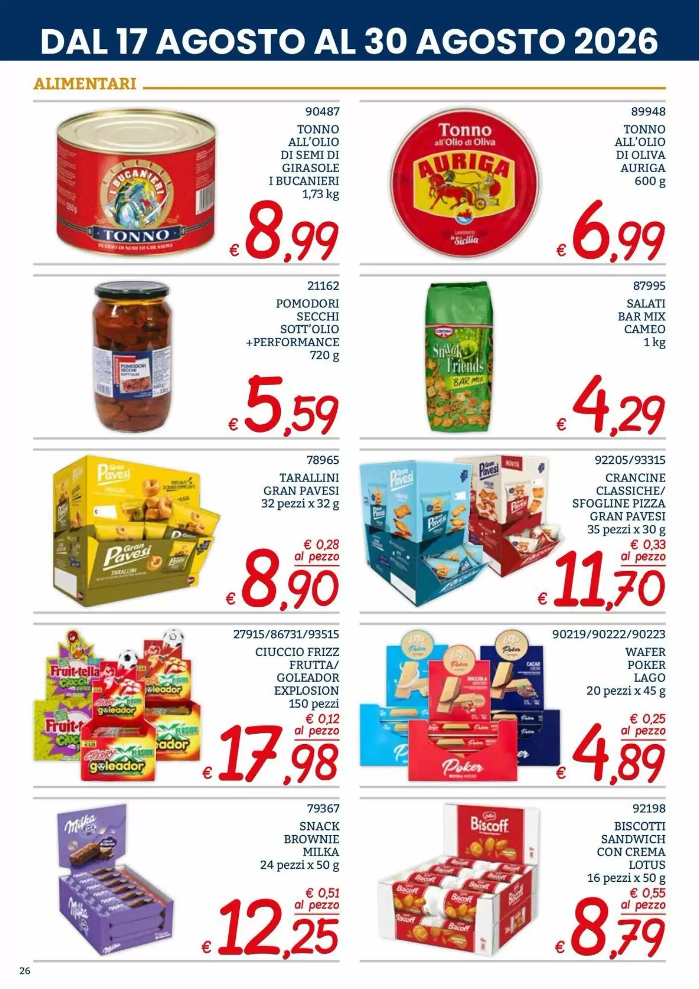 Volantino promozionale Zona  valide dal 17/08/2026 - Pagina 26.