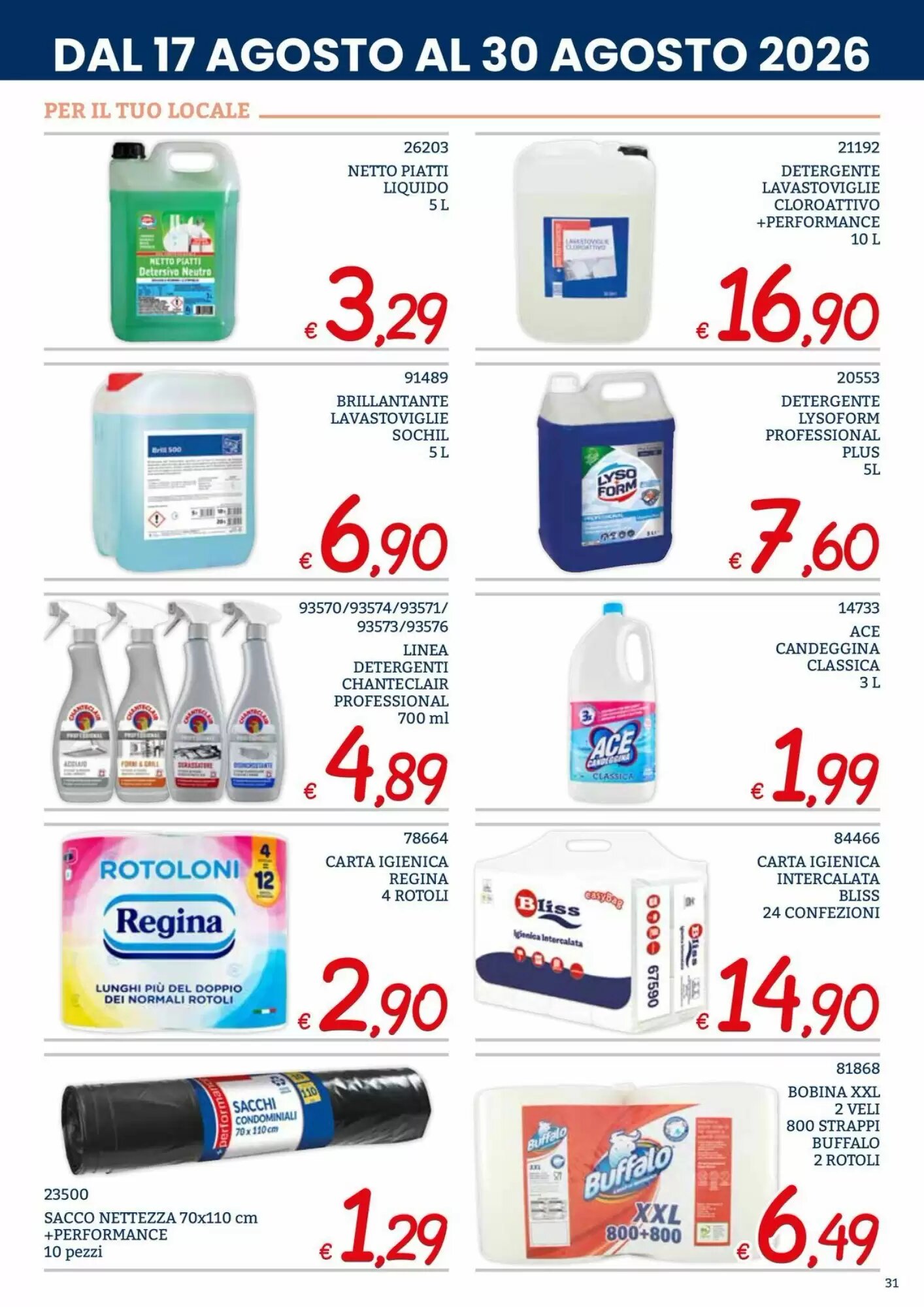 Volantino promozionale Zona  valide dal 17/08/2026 - Pagina 31.