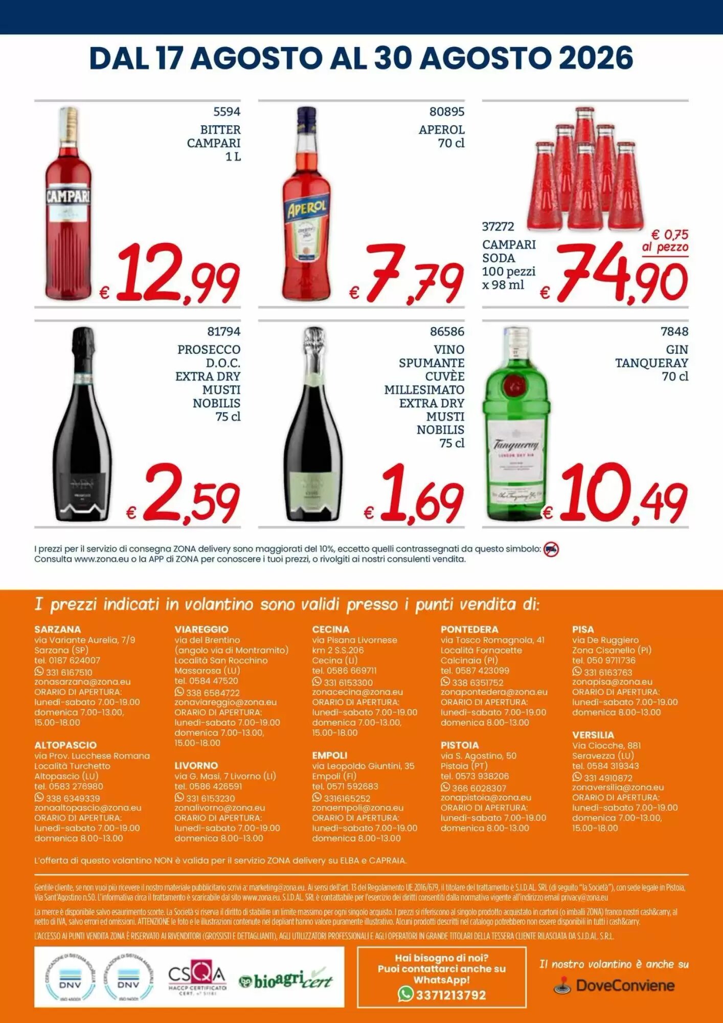 Volantino promozionale Zona  valide dal 17/08/2026 - Pagina 32.