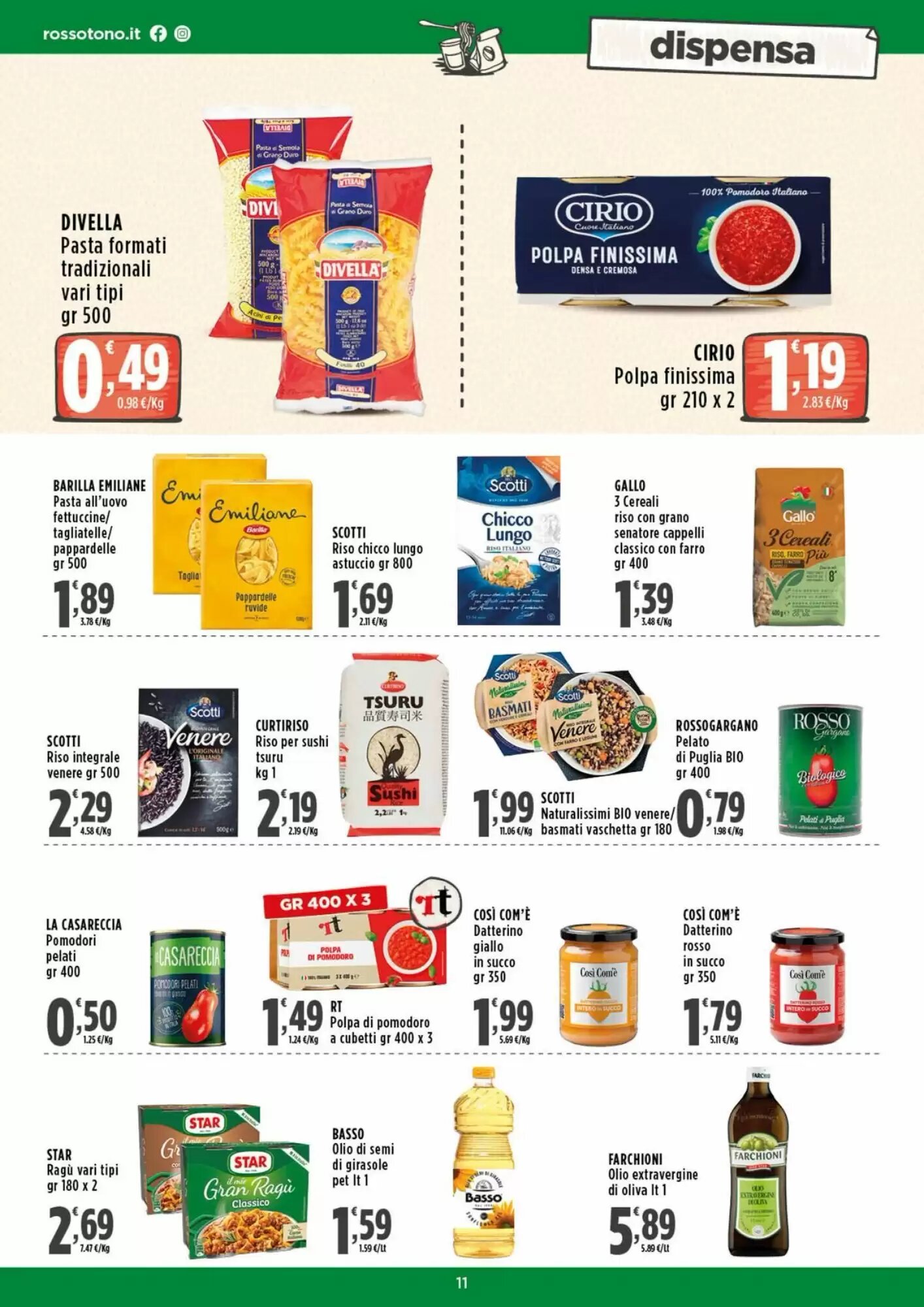 Volantino promozionale Rossotono  valide dal 17/08/2026 - Pagina 11.