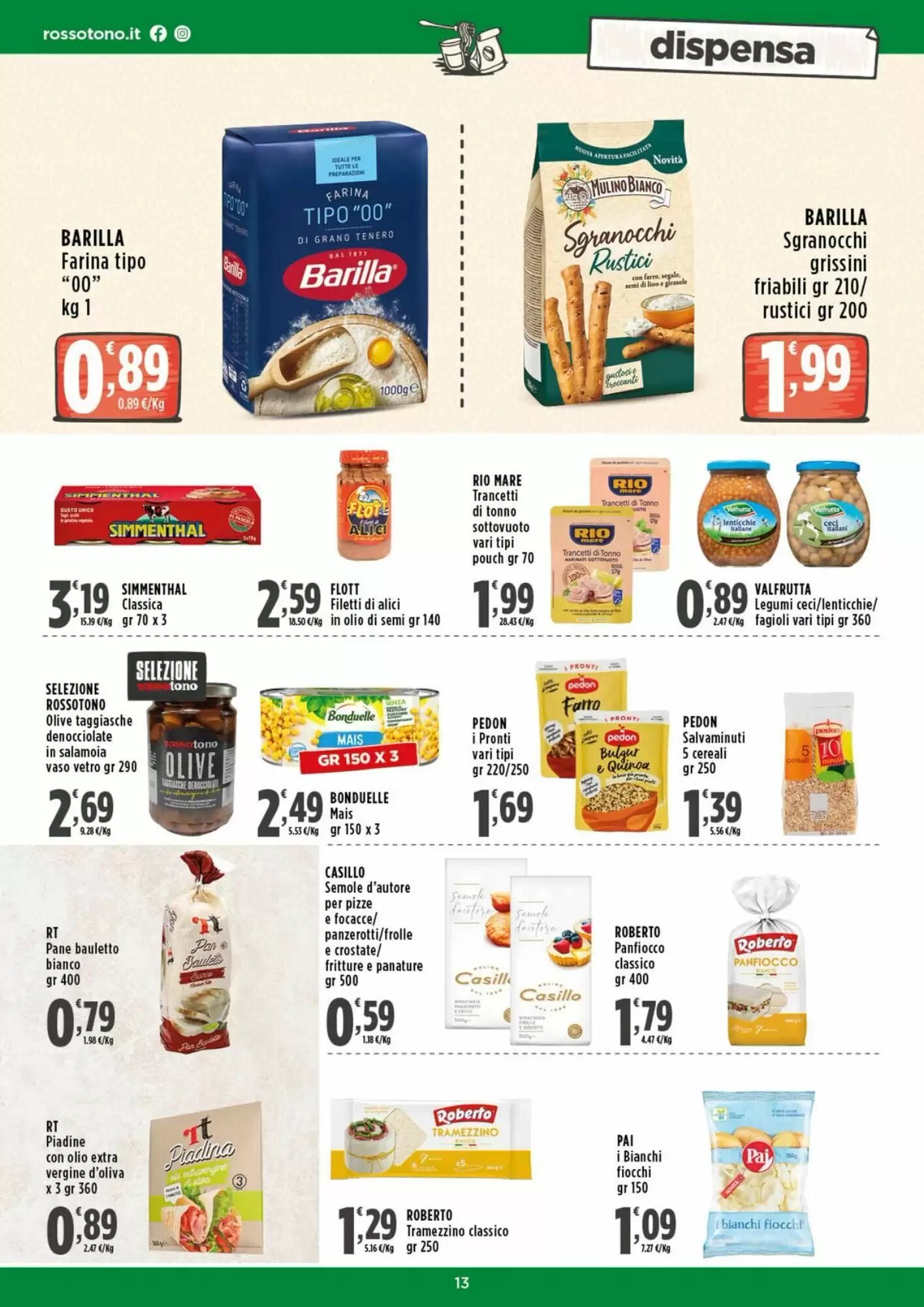 Volantino promozionale Rossotono  valide dal 17/08/2026 - Pagina 13.