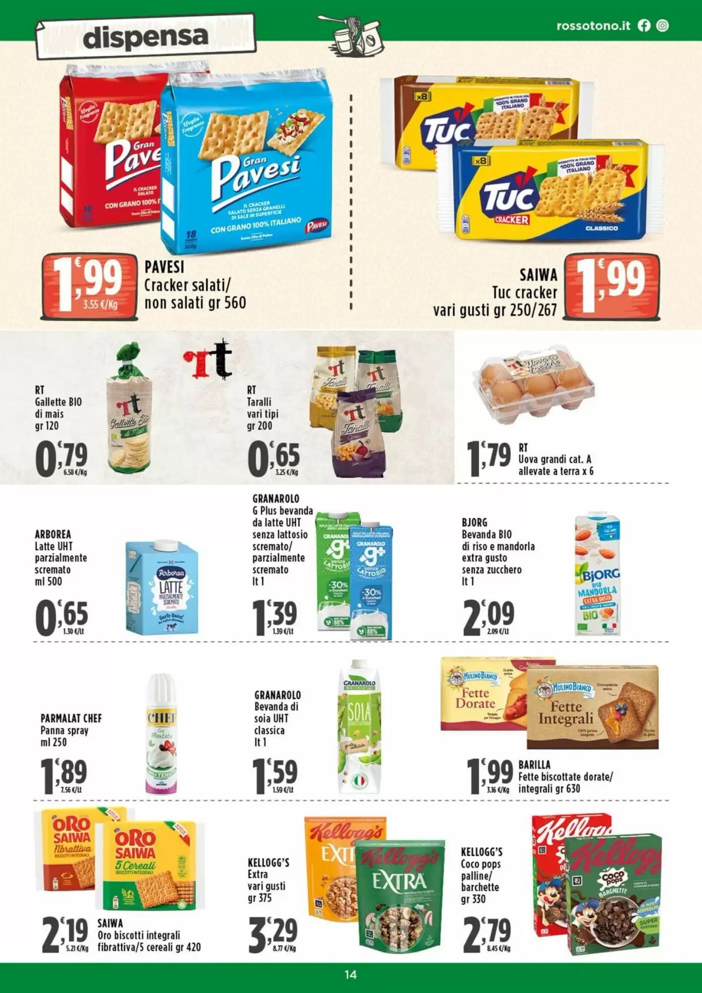 Volantino promozionale Rossotono  valide dal 17/08/2026 - Pagina 14.