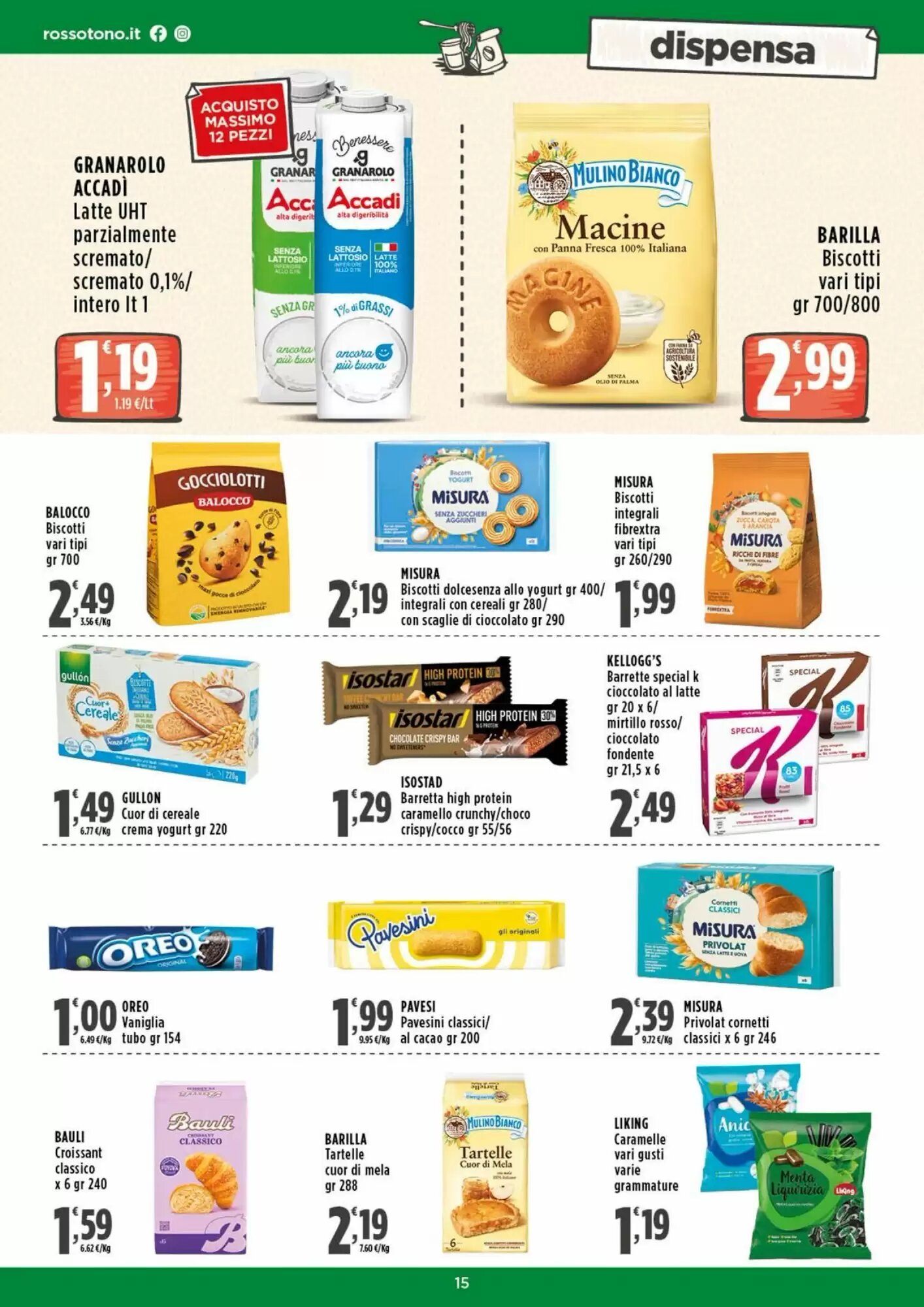 Volantino promozionale Rossotono  valide dal 17/08/2026 - Pagina 15.