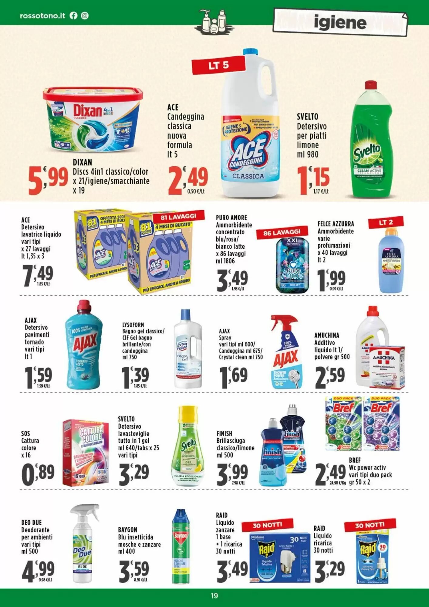 Volantino promozionale Rossotono  valide dal 17/08/2026 - Pagina 19.