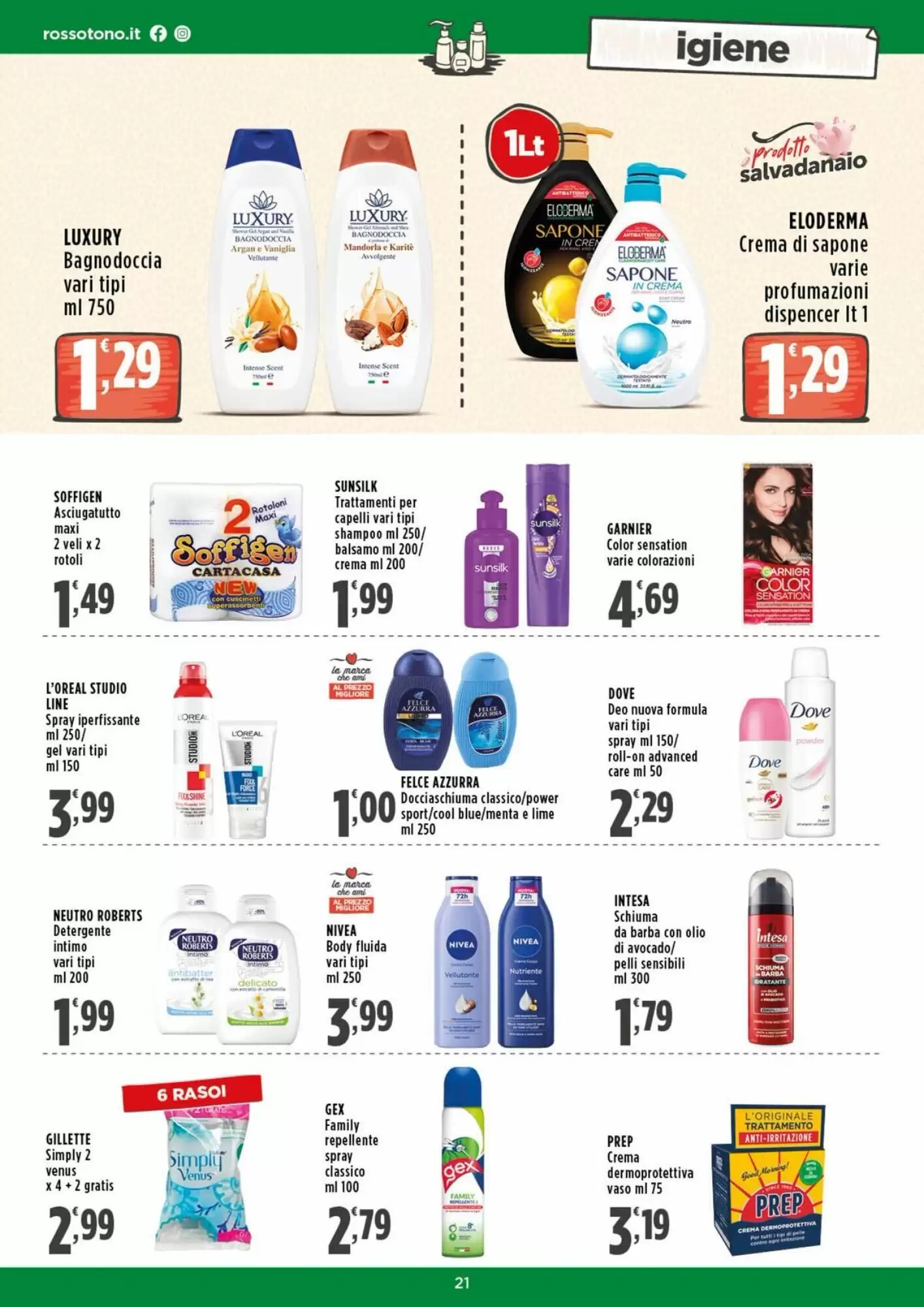 Volantino promozionale Rossotono  valide dal 17/08/2026 - Pagina 21.