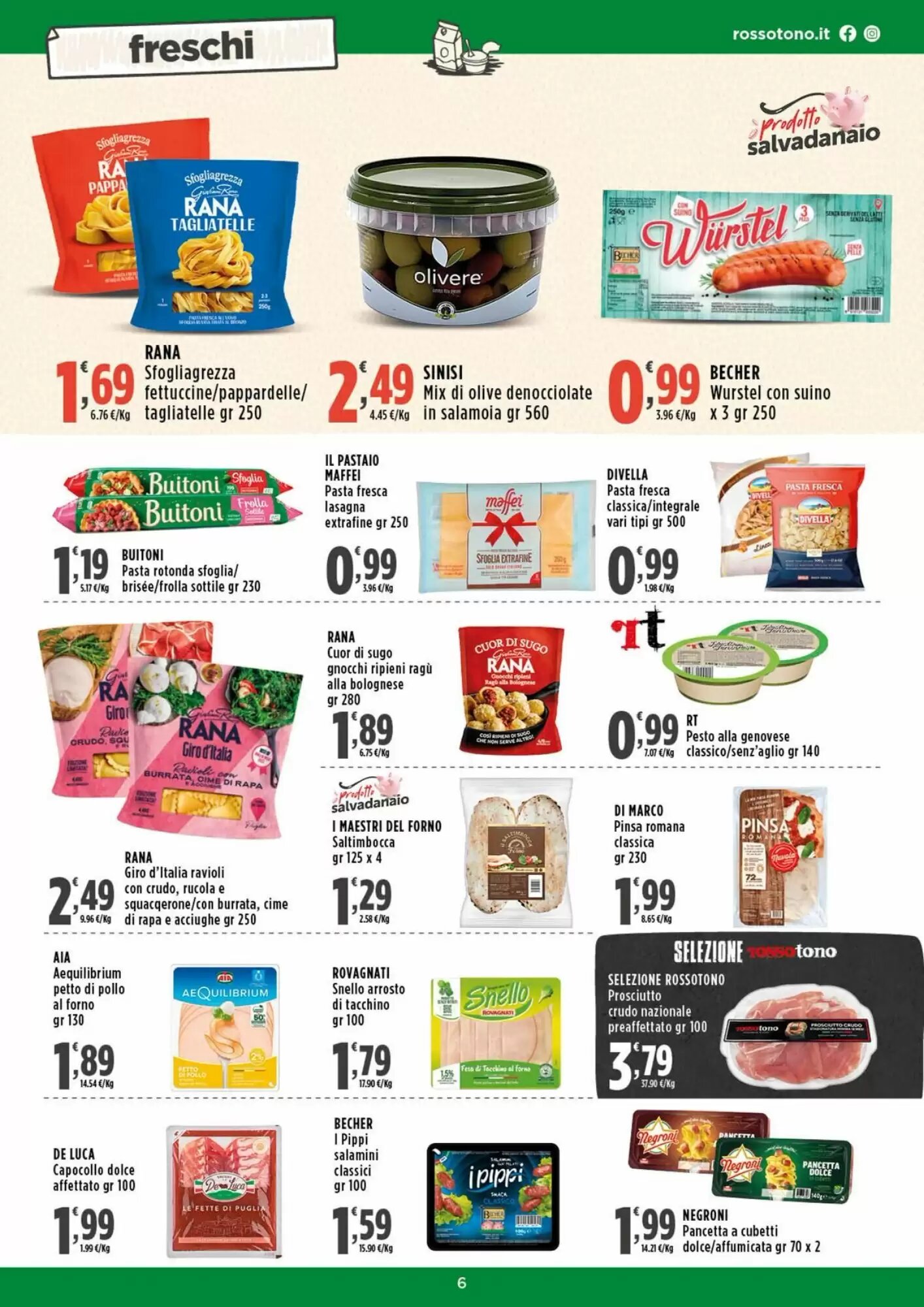 Volantino promozionale Rossotono  valide dal 17/08/2026 - Pagina 6.