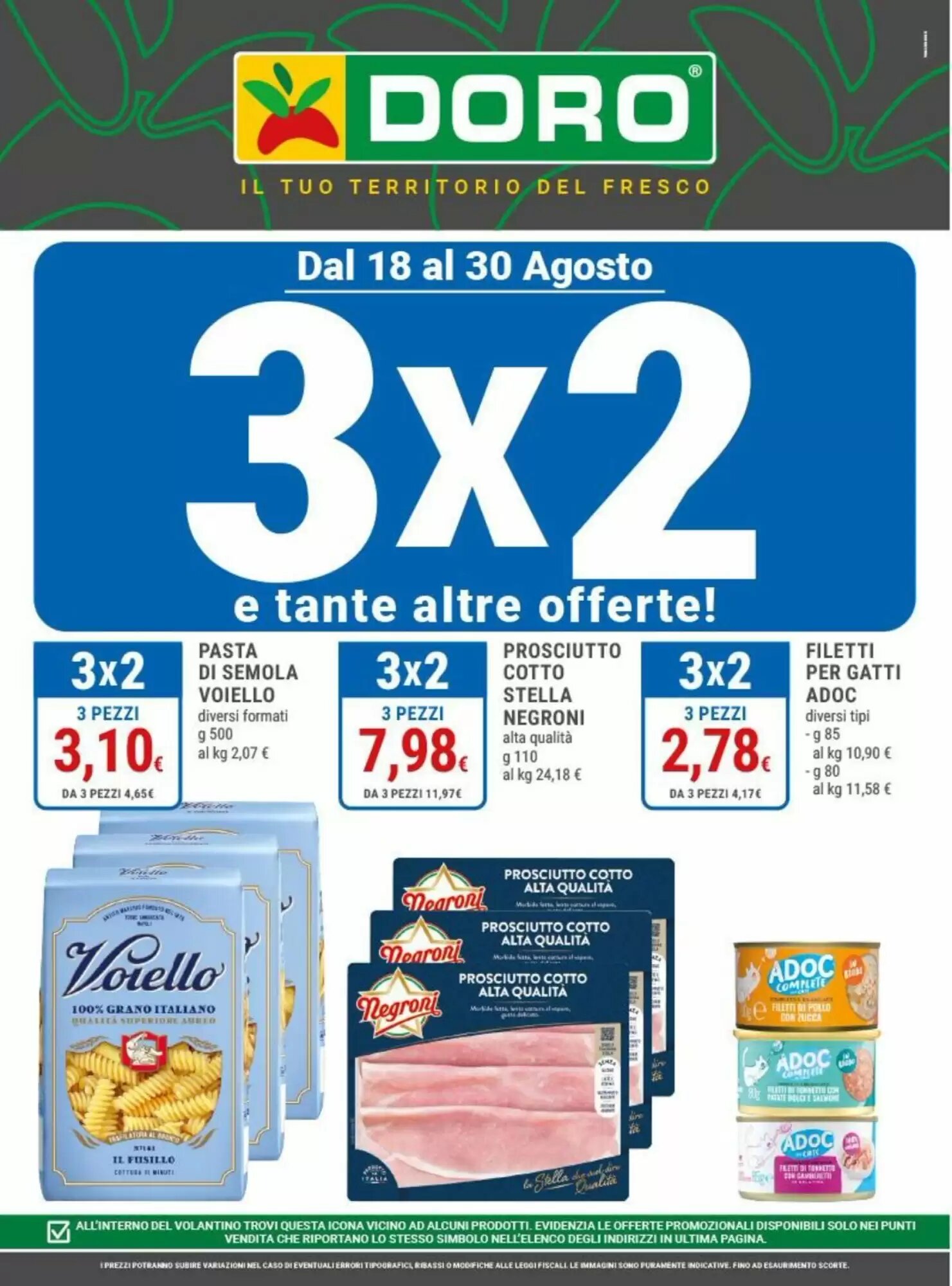 Volantino promozionale Doro Daily valide dal 18/08/2026 - Pagina 1.