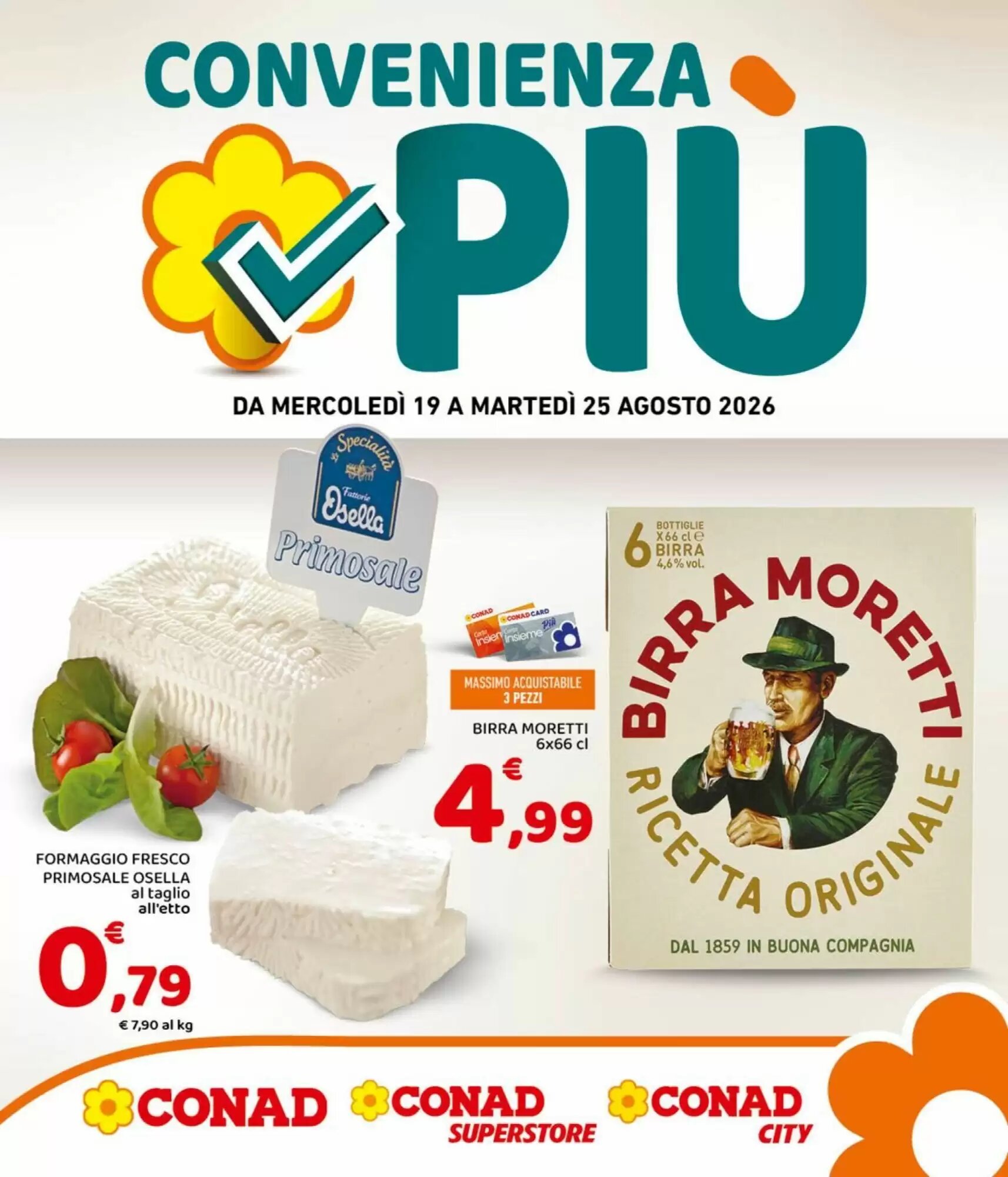 Volantino promozionale Conad valide dal 19/08/2026 - Pagina 1.