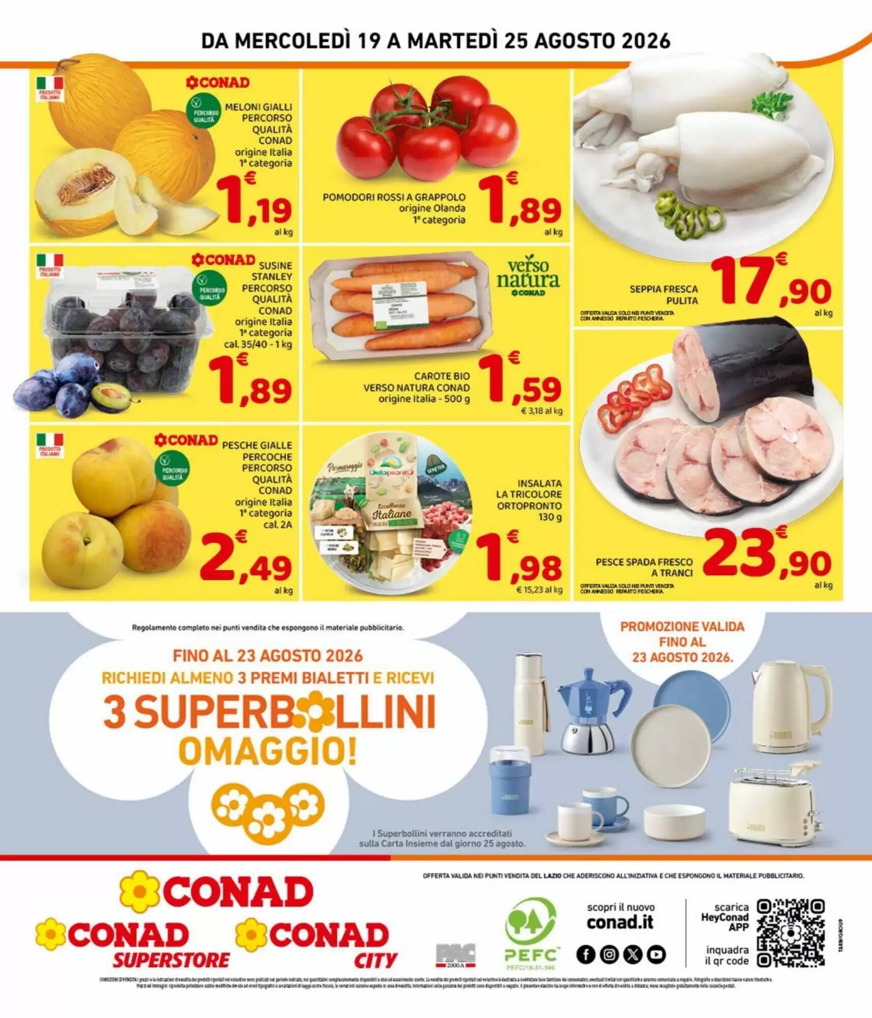 Volantino promozionale Conad  valide dal 19/08/2026 - Pagina 8.