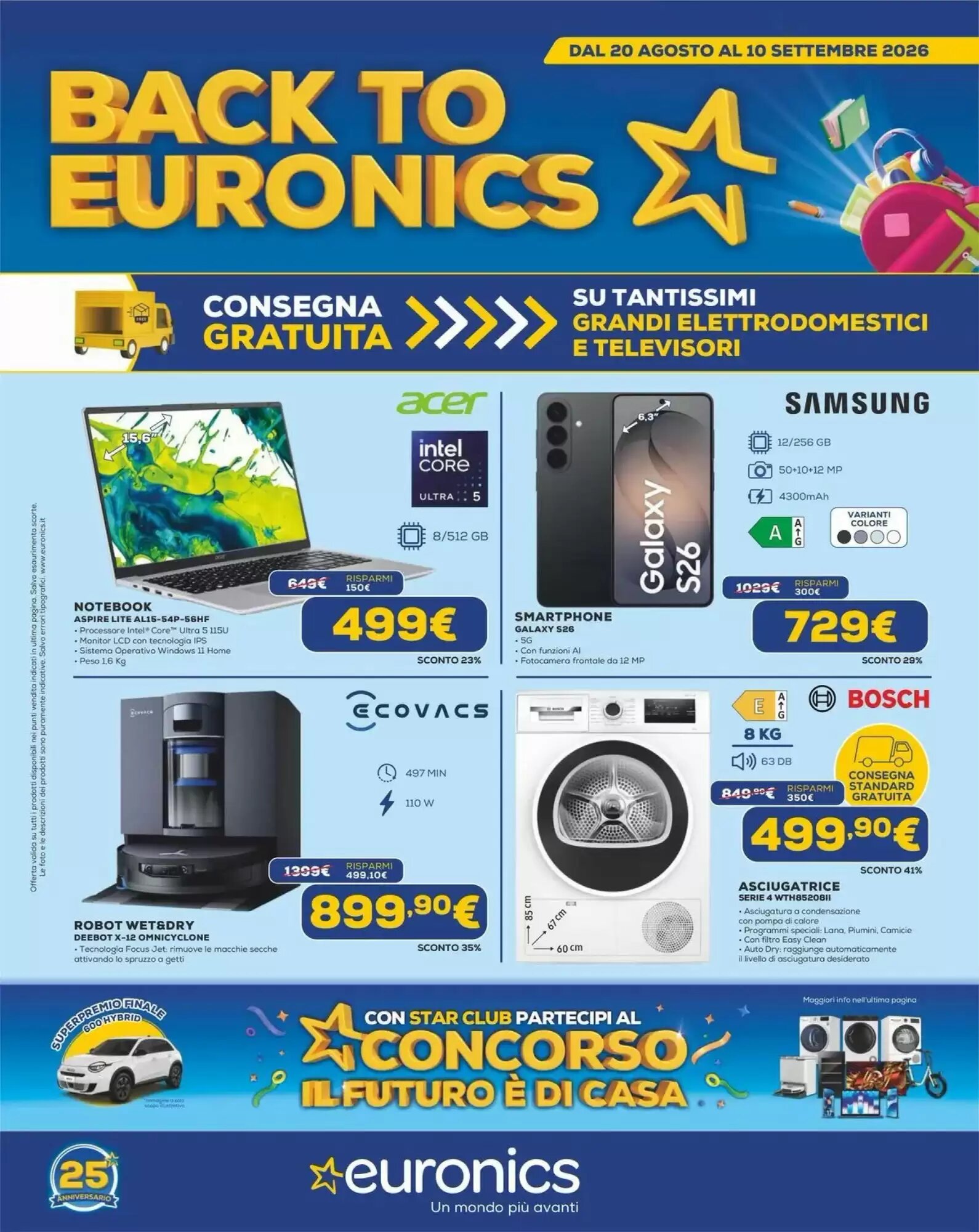 Volantino promozionale Euronics valide dal 19/08/2026 - Pagina 1.
