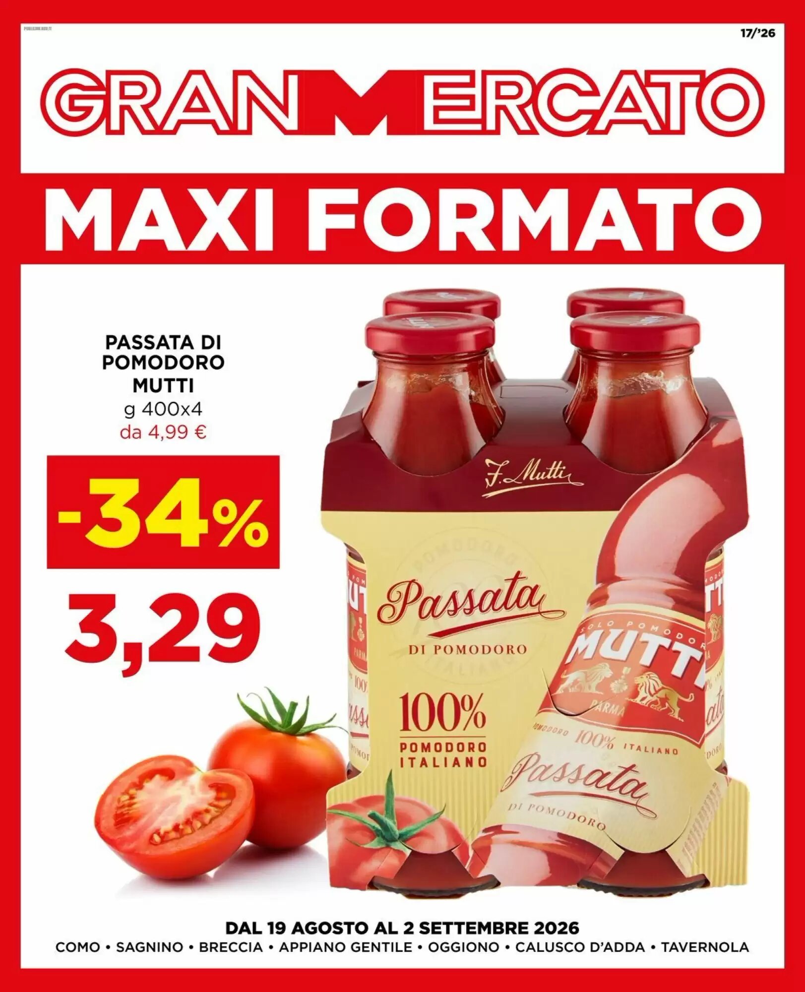 Volantino promozionale Gran mercato valide dal 19/08/2026 - Pagina 1.