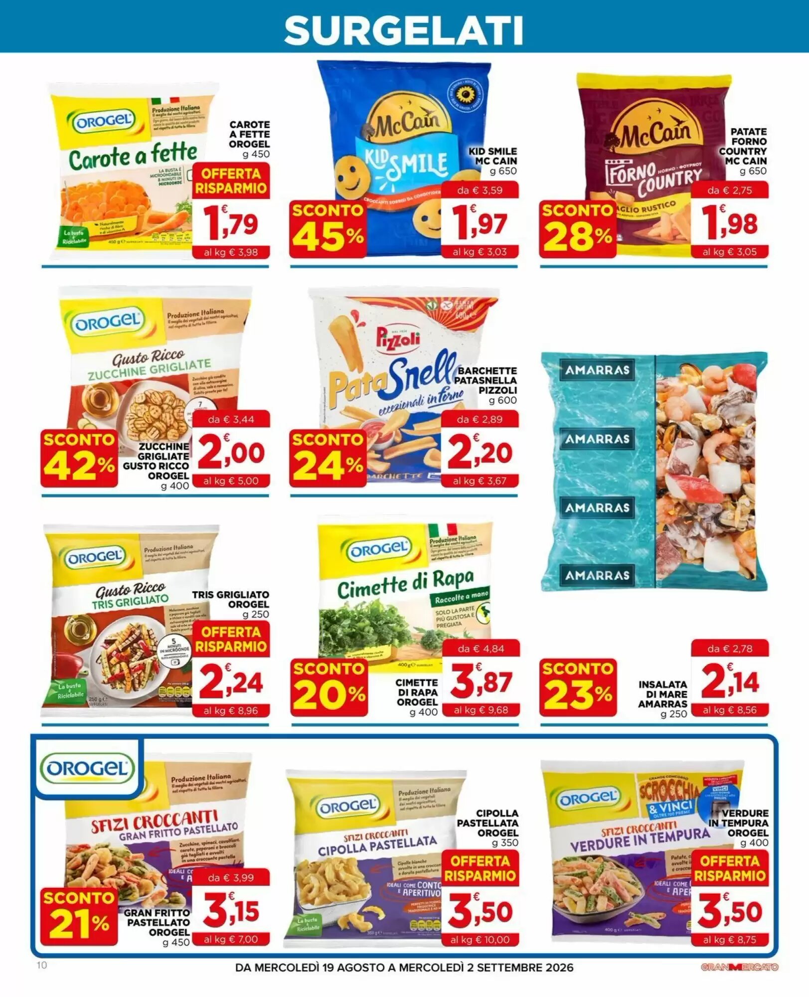 Volantino promozionale Gran mercato  valide dal 19/08/2026 - Pagina 10.