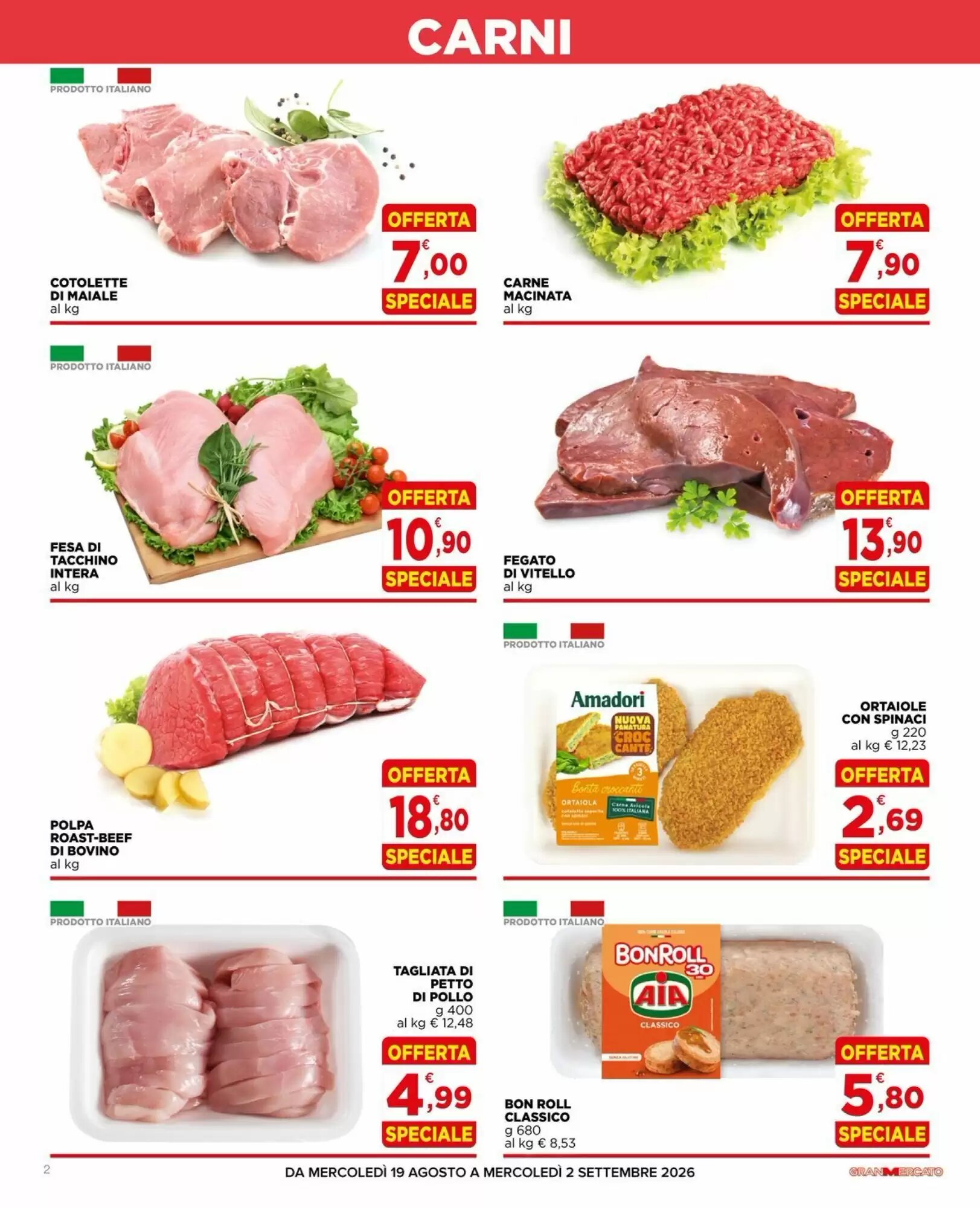 Volantino promozionale Gran mercato  valide dal 19/08/2026 - Pagina 2.