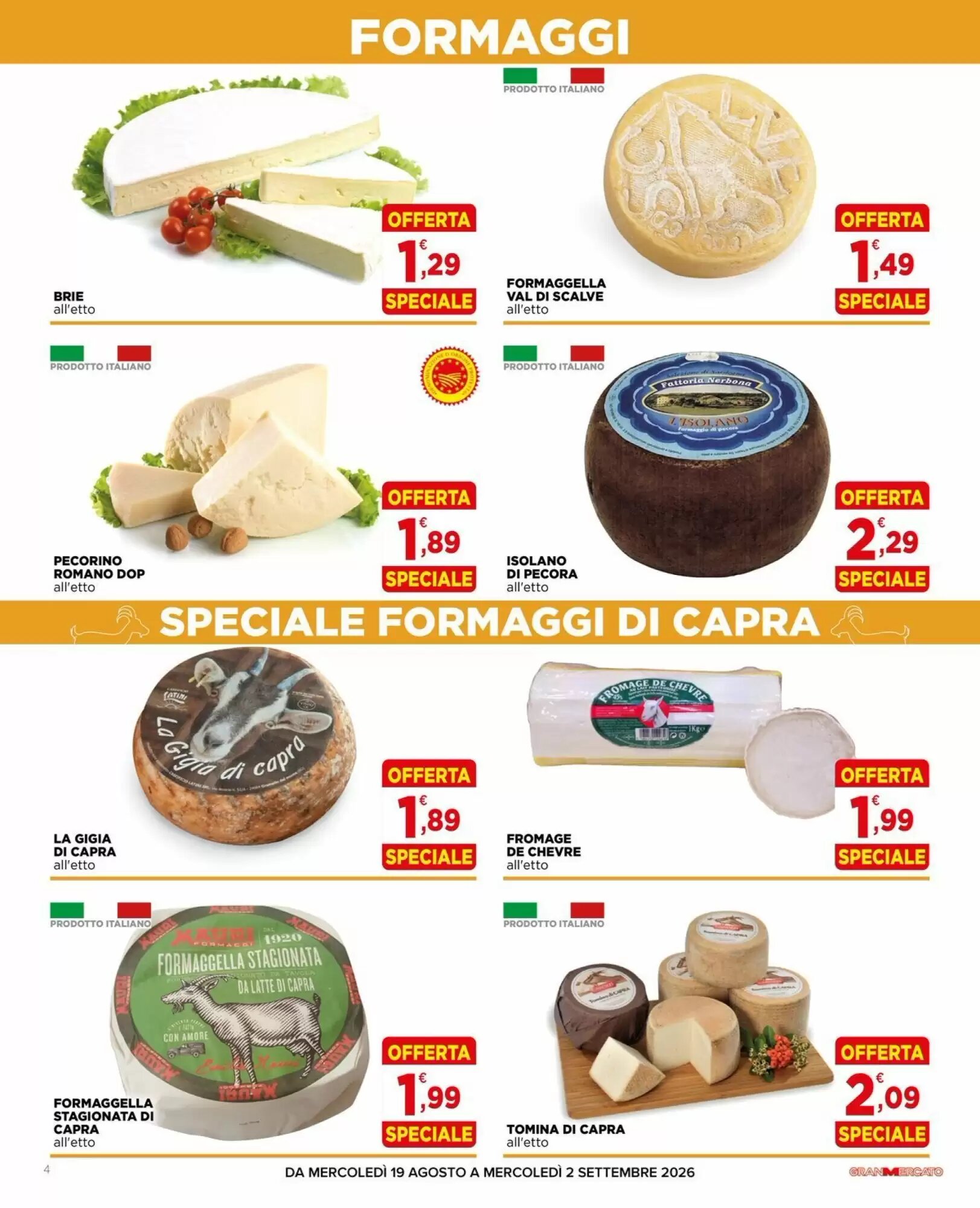 Volantino promozionale Gran mercato  valide dal 19/08/2026 - Pagina 4.
