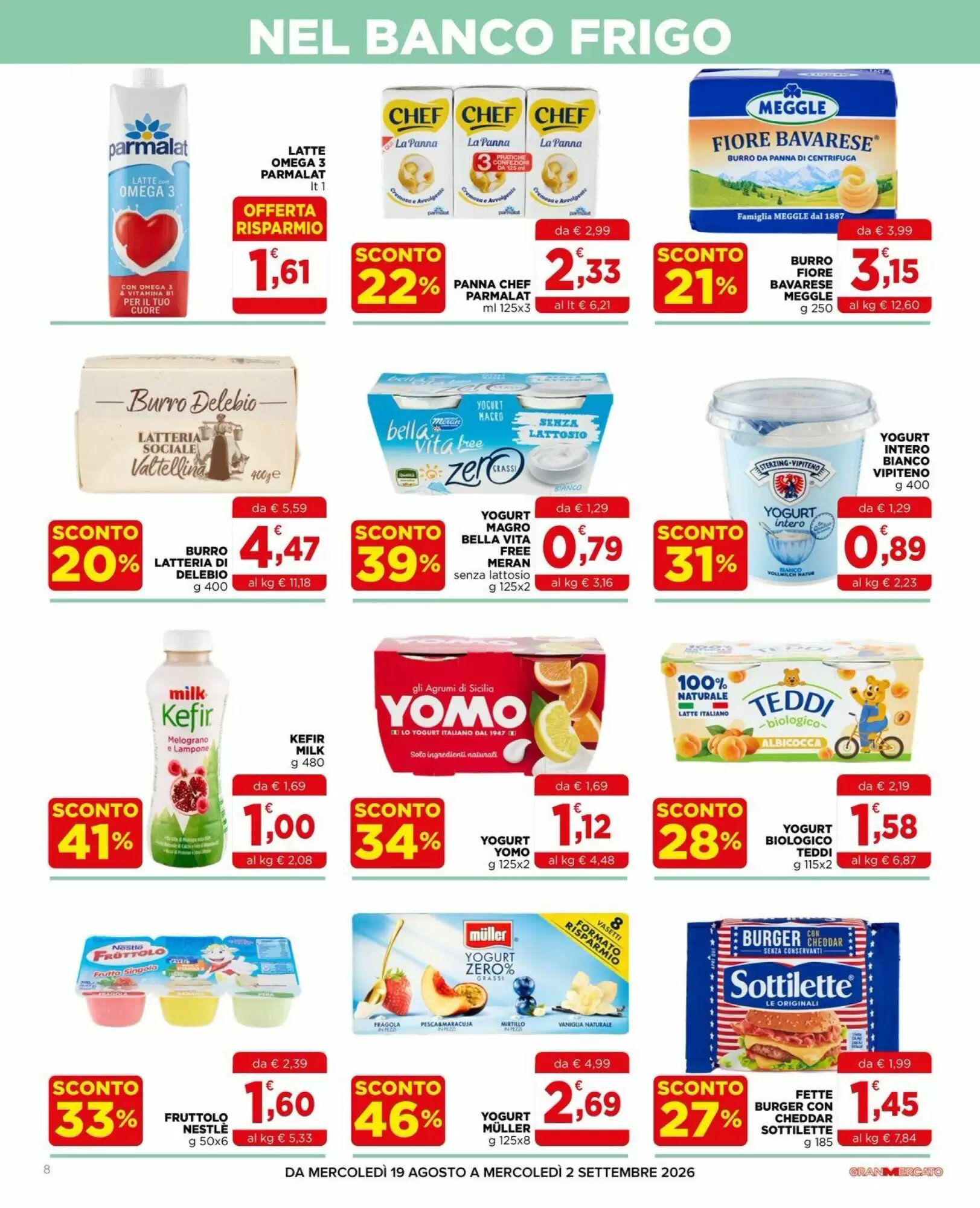 Volantino promozionale Gran mercato  valide dal 19/08/2026 - Pagina 8.