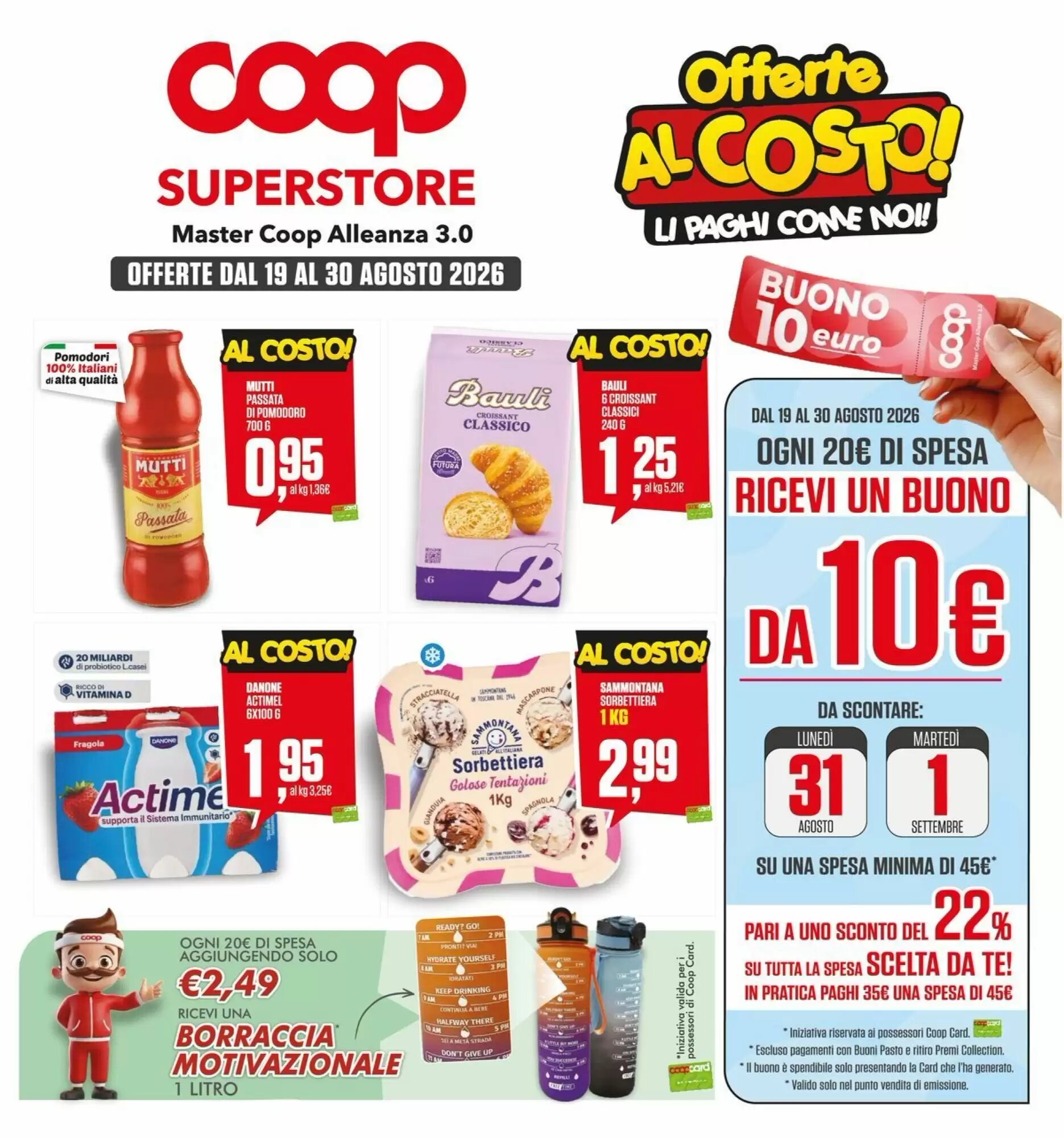 Volantino promozionale Coop Master Alleanza 3.0 valide dal 19/08/2026 - Pagina 1.