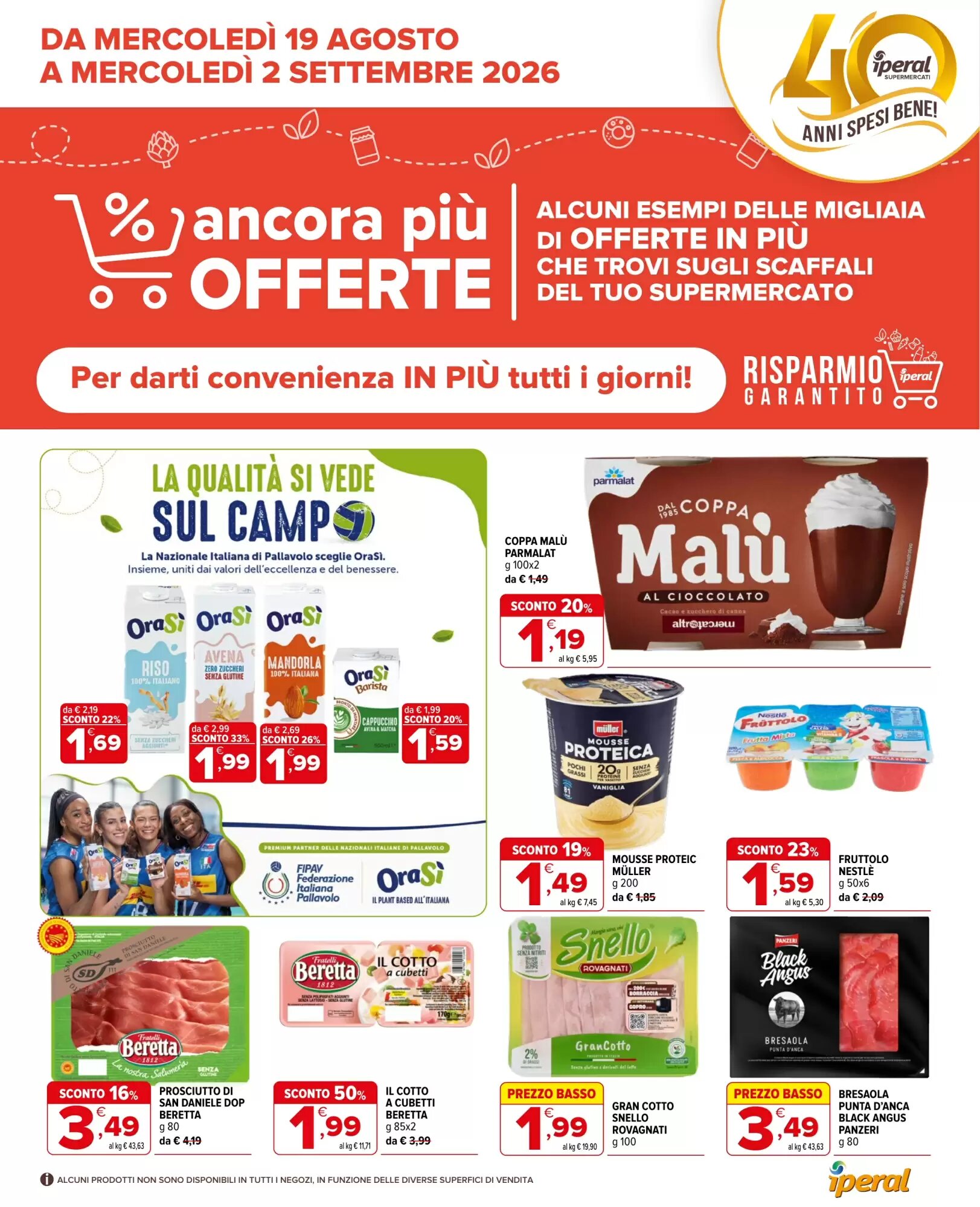 Volantino promozionale Iperal valide dal 19/08/2026 - Pagina 1.