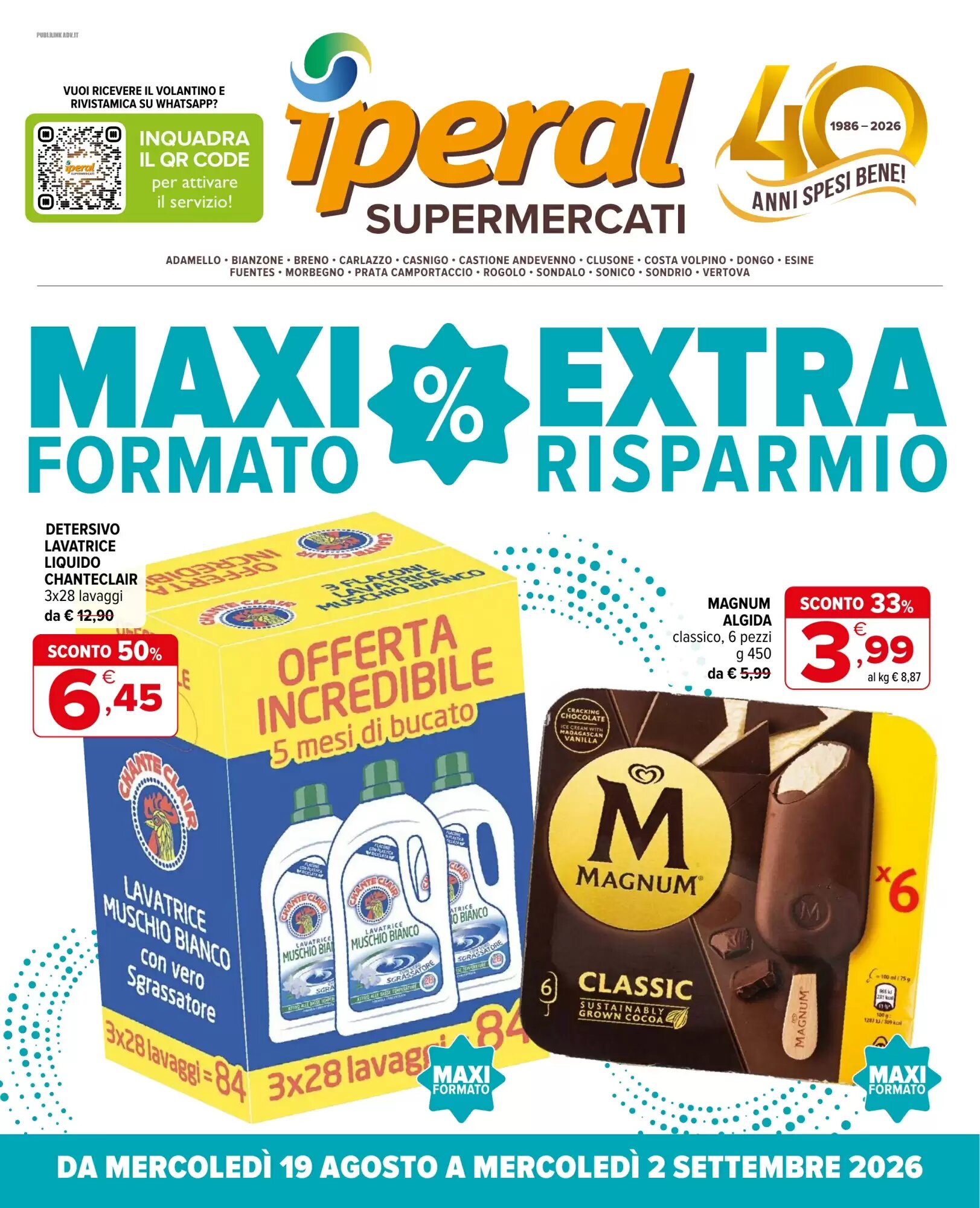 Volantino promozionale Iperal valide dal 19/08/2026 - Pagina 1.