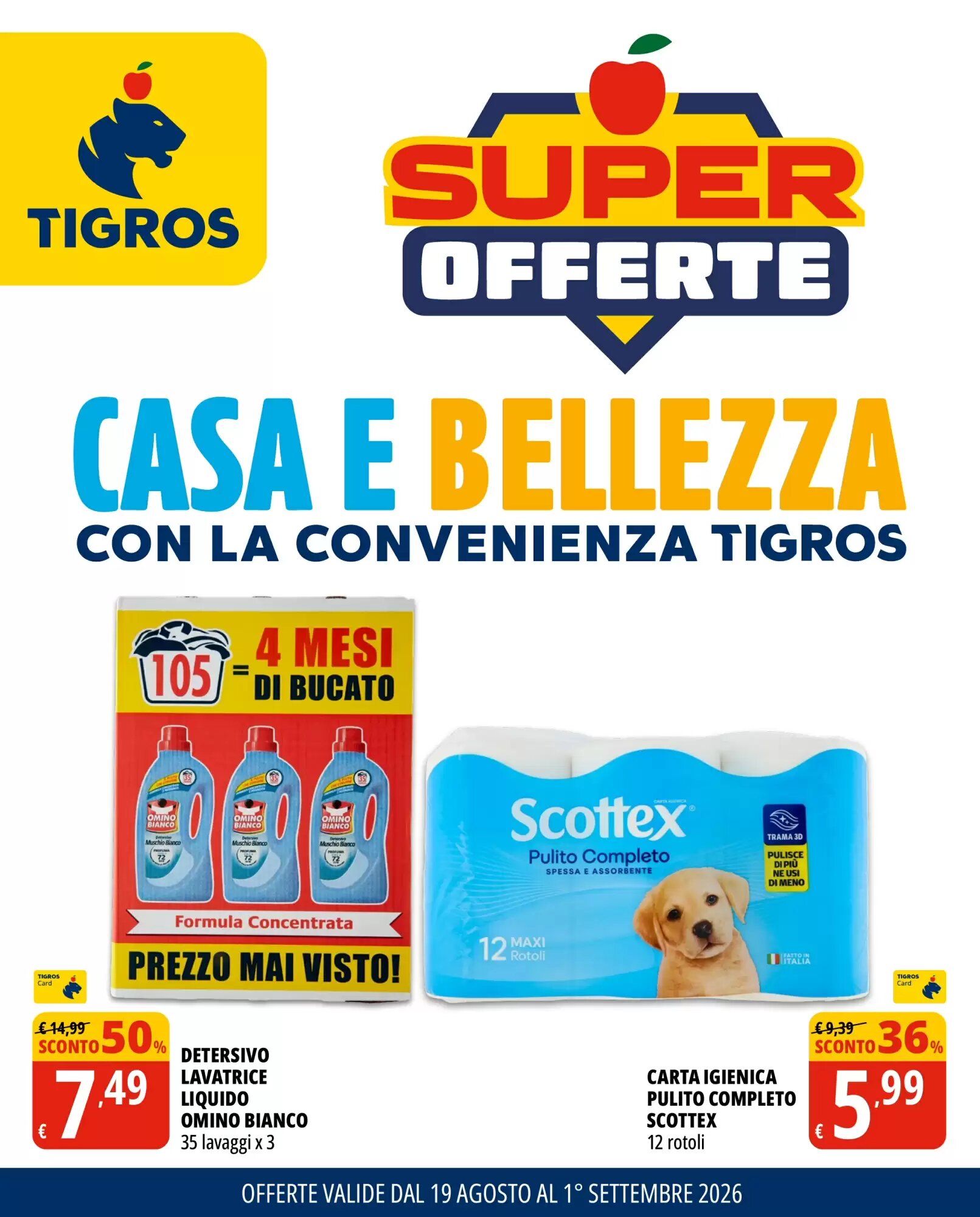 Volantino promozionale Tigros valide dal 19/08/2026 - Pagina 1.