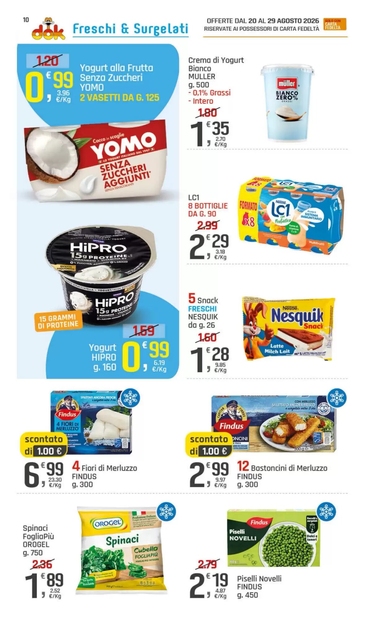 Volantino promozionale Supermercati Dok  valide dal 20/08/2026 - Pagina 10.