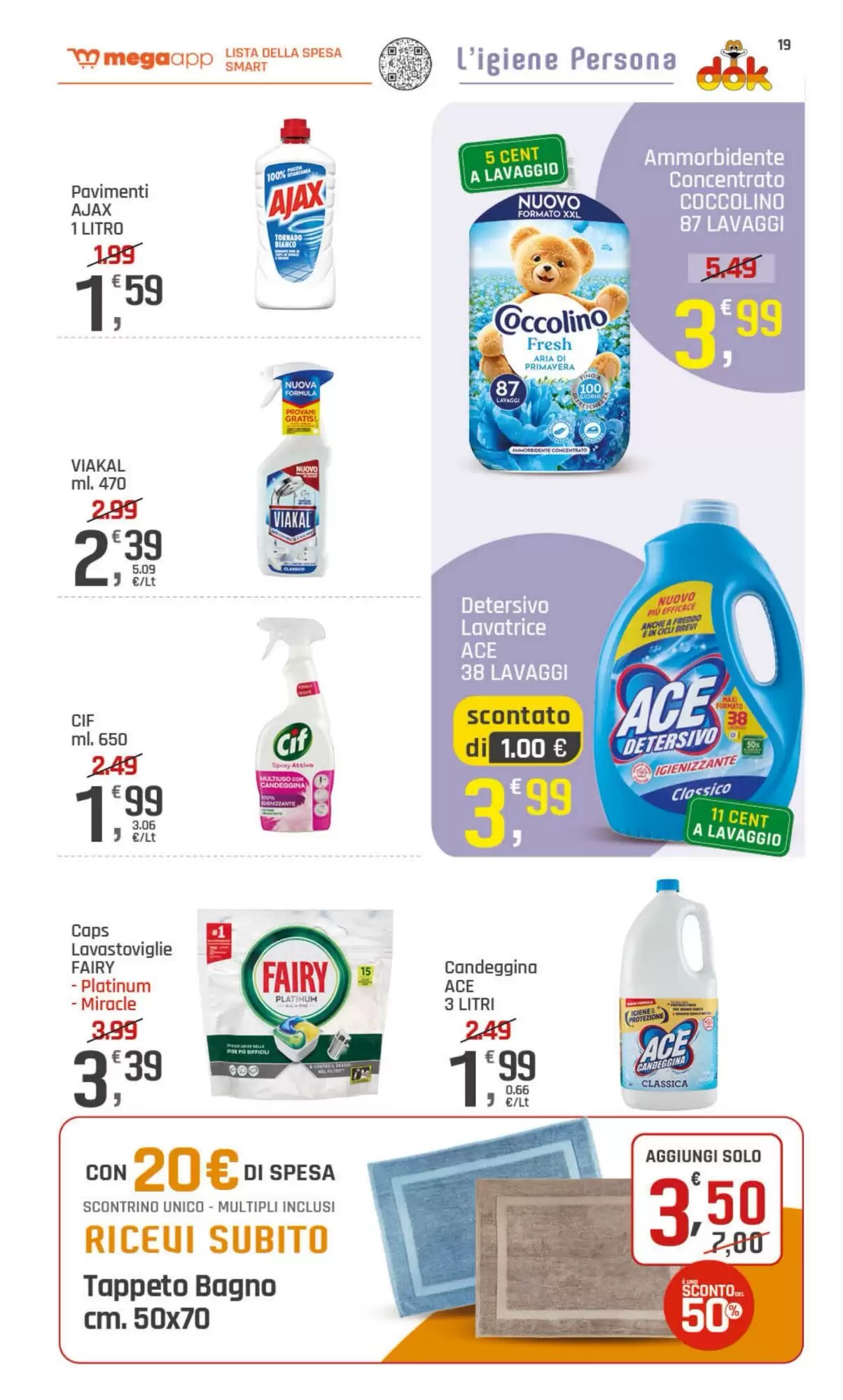 Volantino promozionale Supermercati Dok  valide dal 20/08/2026 - Pagina 19.
