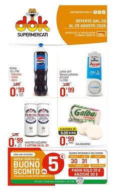 Volantino promozionale Supermercati Dok  valide dal 20/08/2026