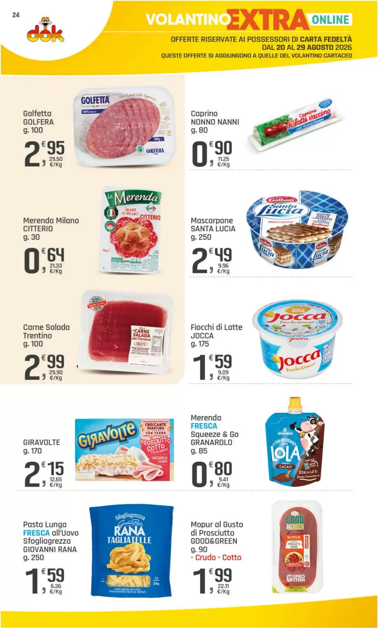 Volantino promozionale Supermercati Dok  valide dal 20/08/2026 - Pagina 24.