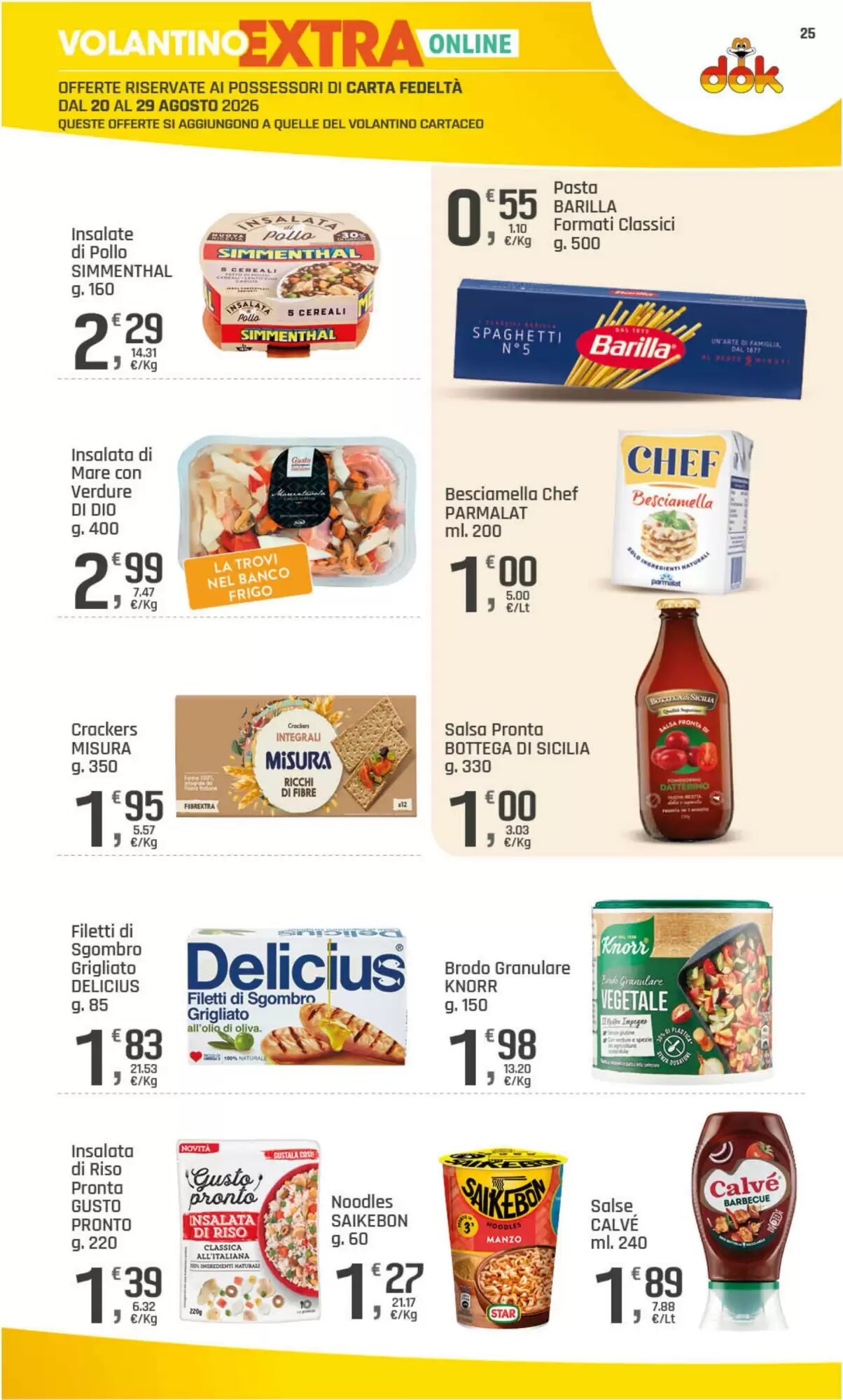 Volantino promozionale Supermercati Dok  valide dal 20/08/2026 - Pagina 25.